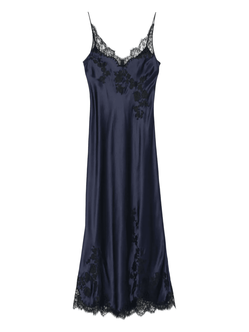 V-neck lace-detail nightdress - Image 1
