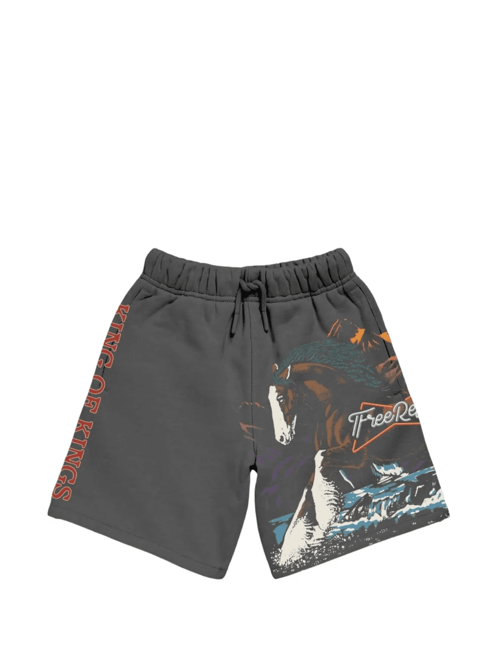 graphic-print track shorts - Image 1