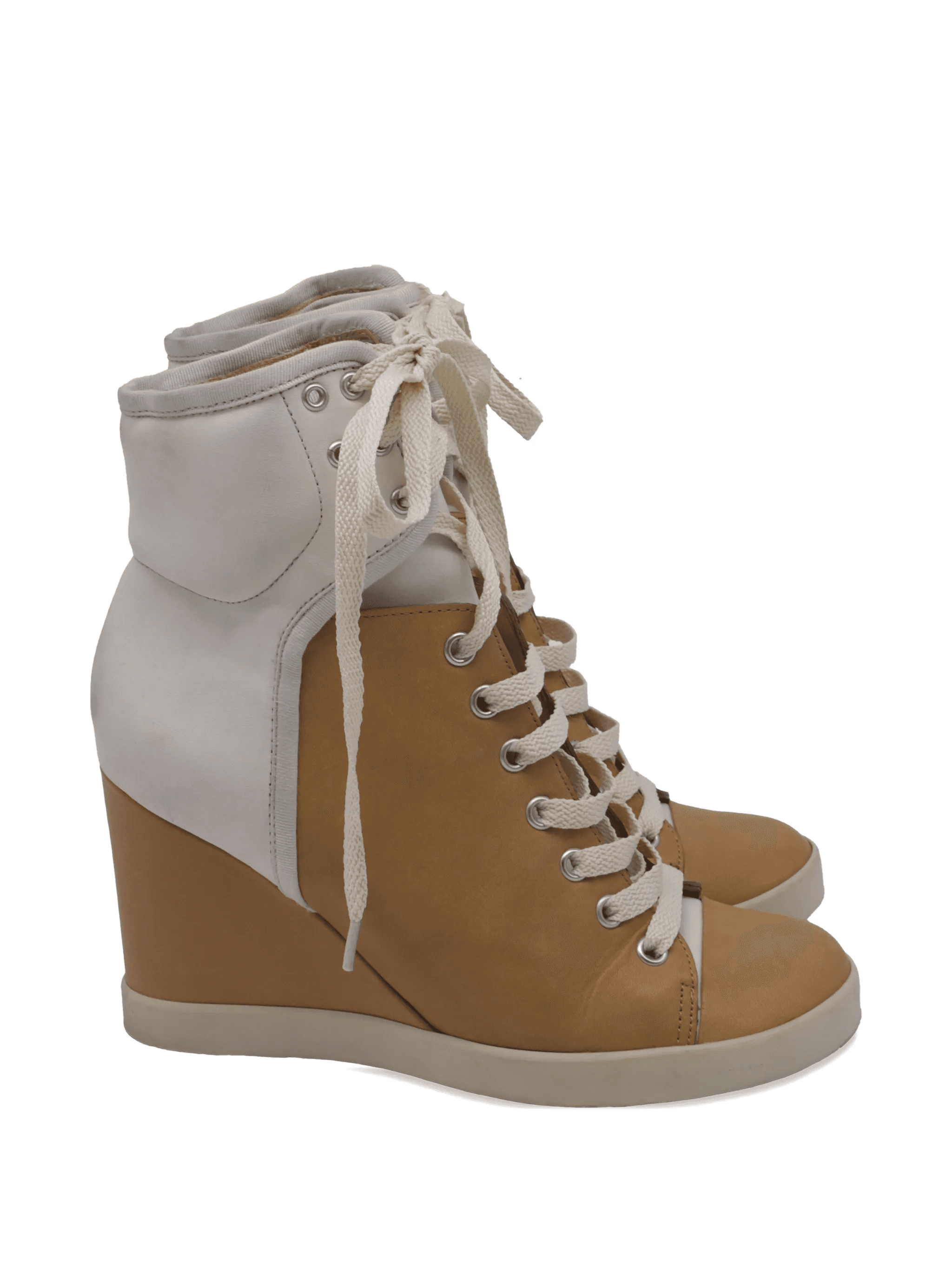 wedge-heel high-top sneakers - Image 1