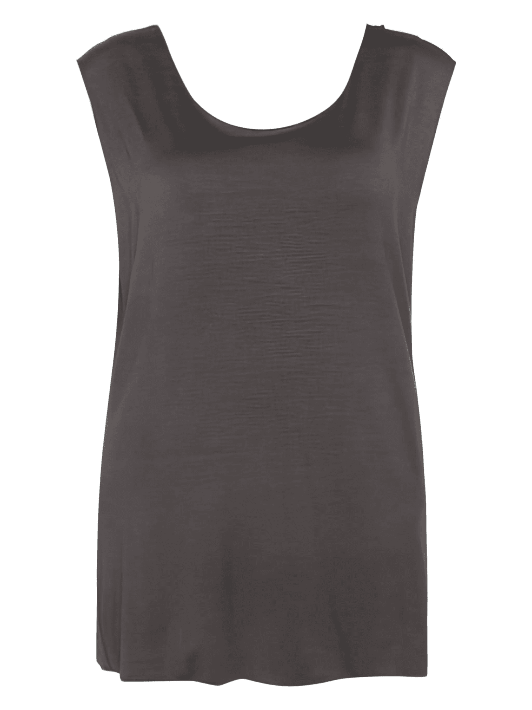 sleeveless scoop-neck top - Image 1