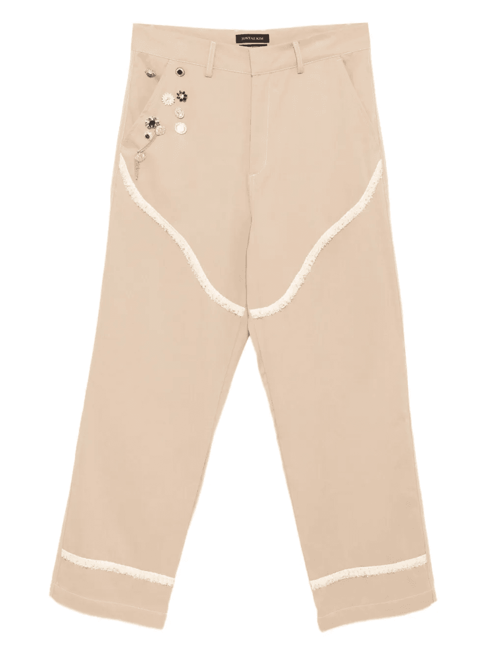 corset-trimmed chinos - Image 1