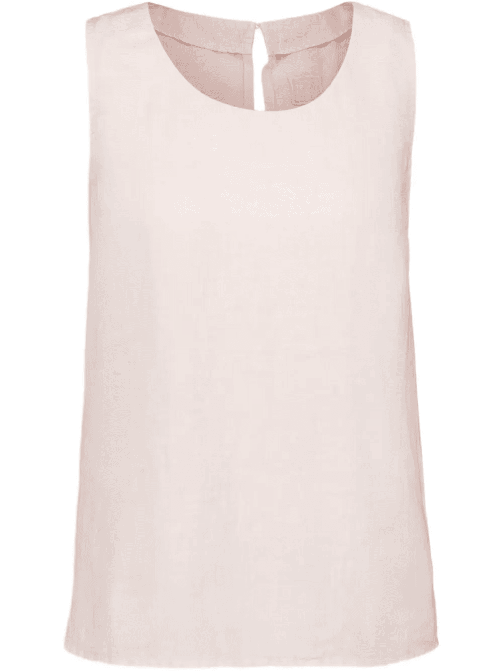 sleeveless linen top - Image 1