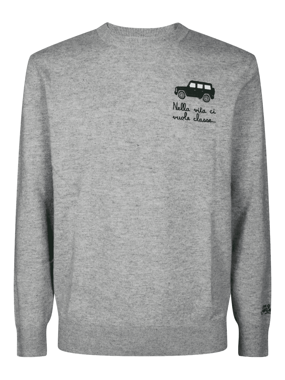 embroidered crew-neck sweater - Image 1