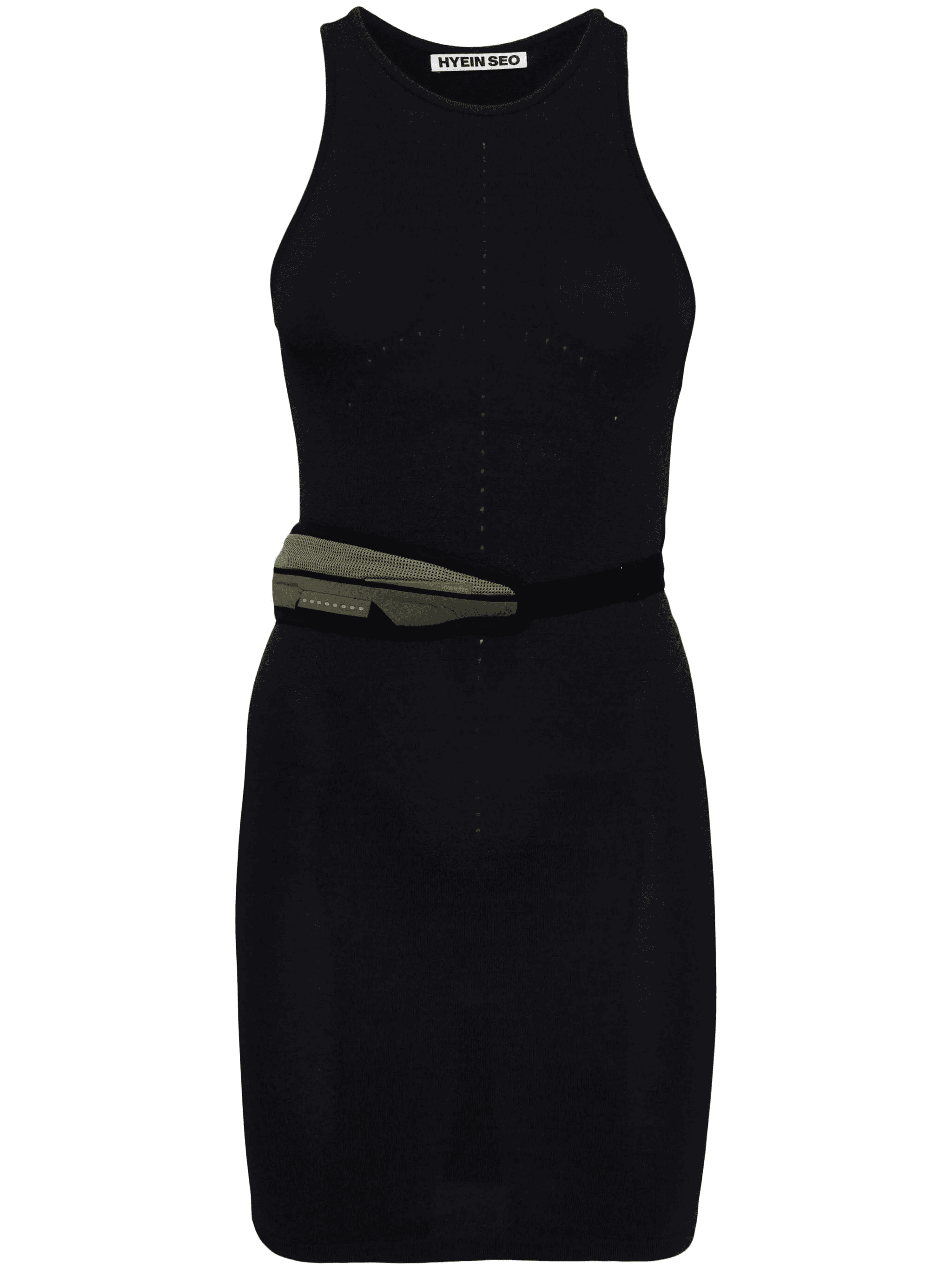 pouch-appliqué tank dress - Image 1