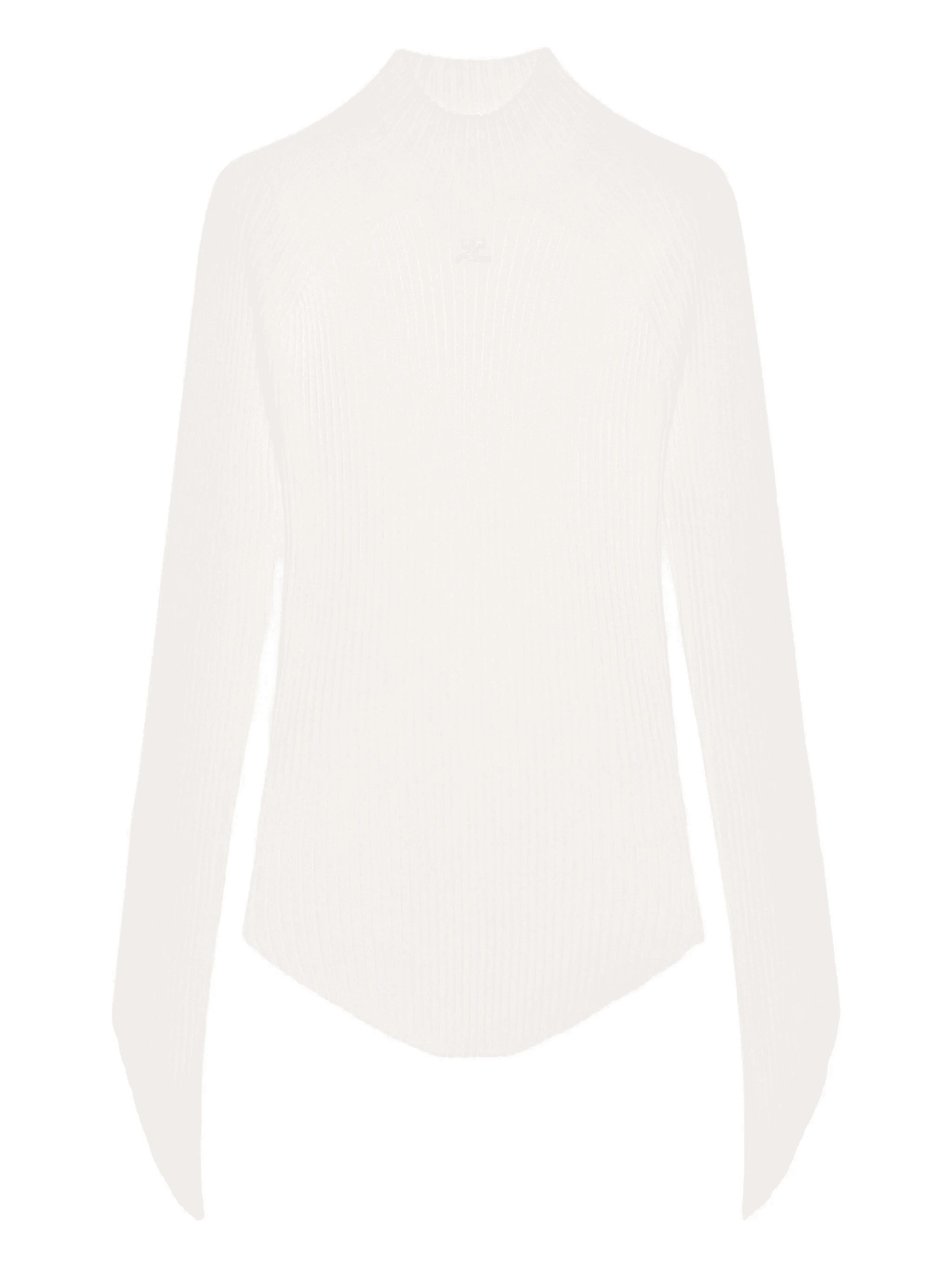 ribbed turtleneck top - Image 1