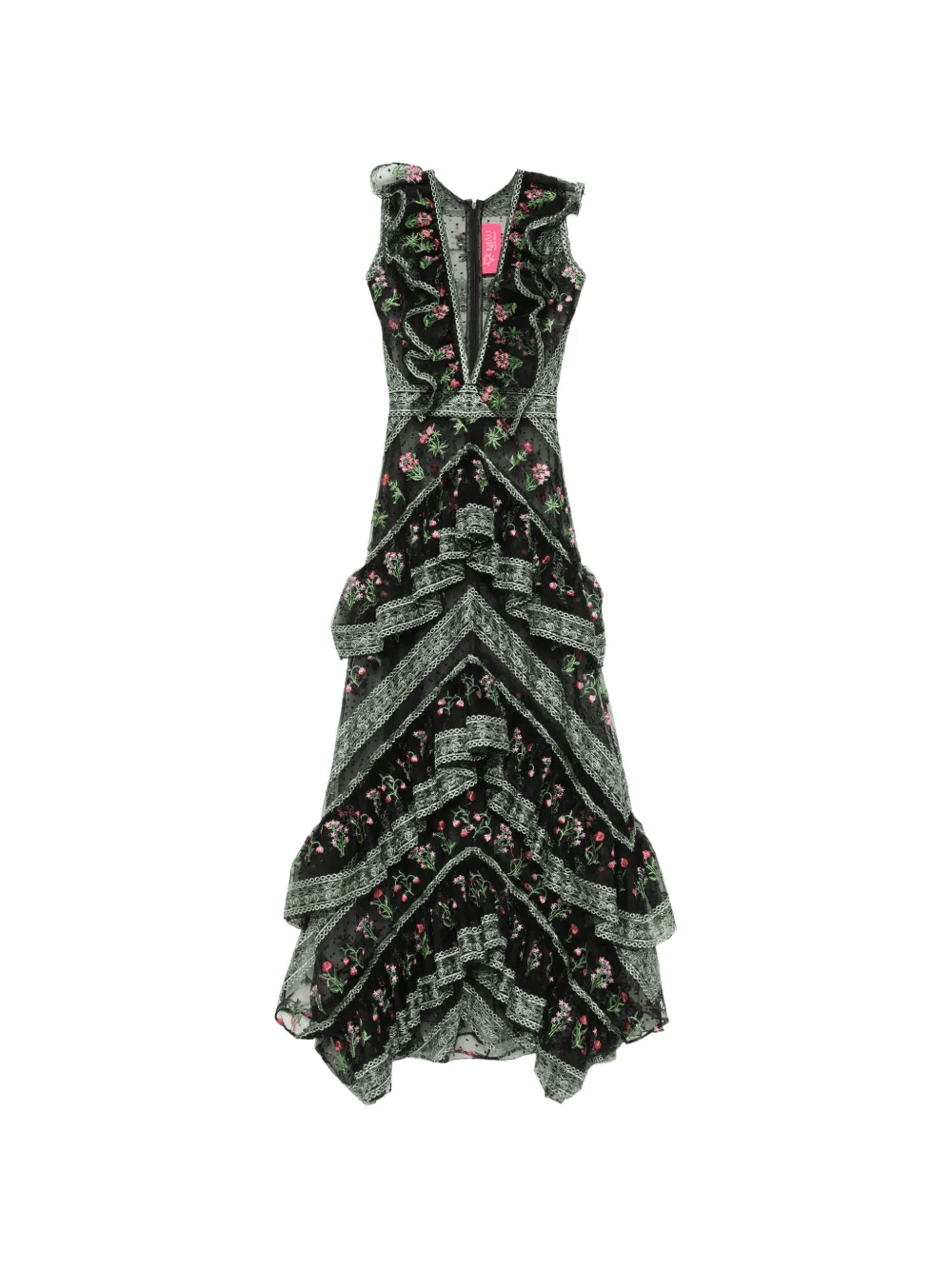 Verona ruffled floral maxi dress - Image 1