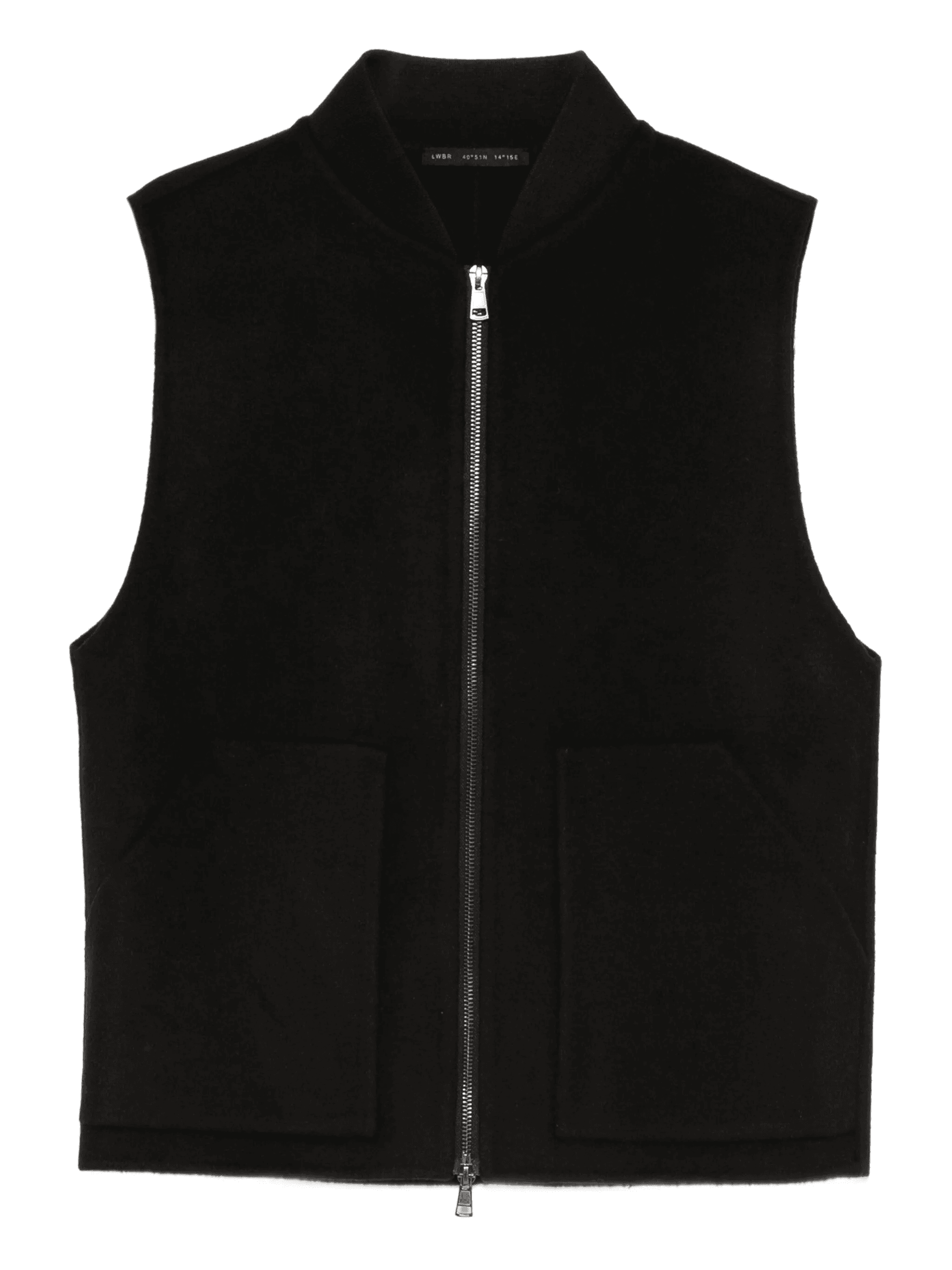 zip sleeveless vest - Image 1