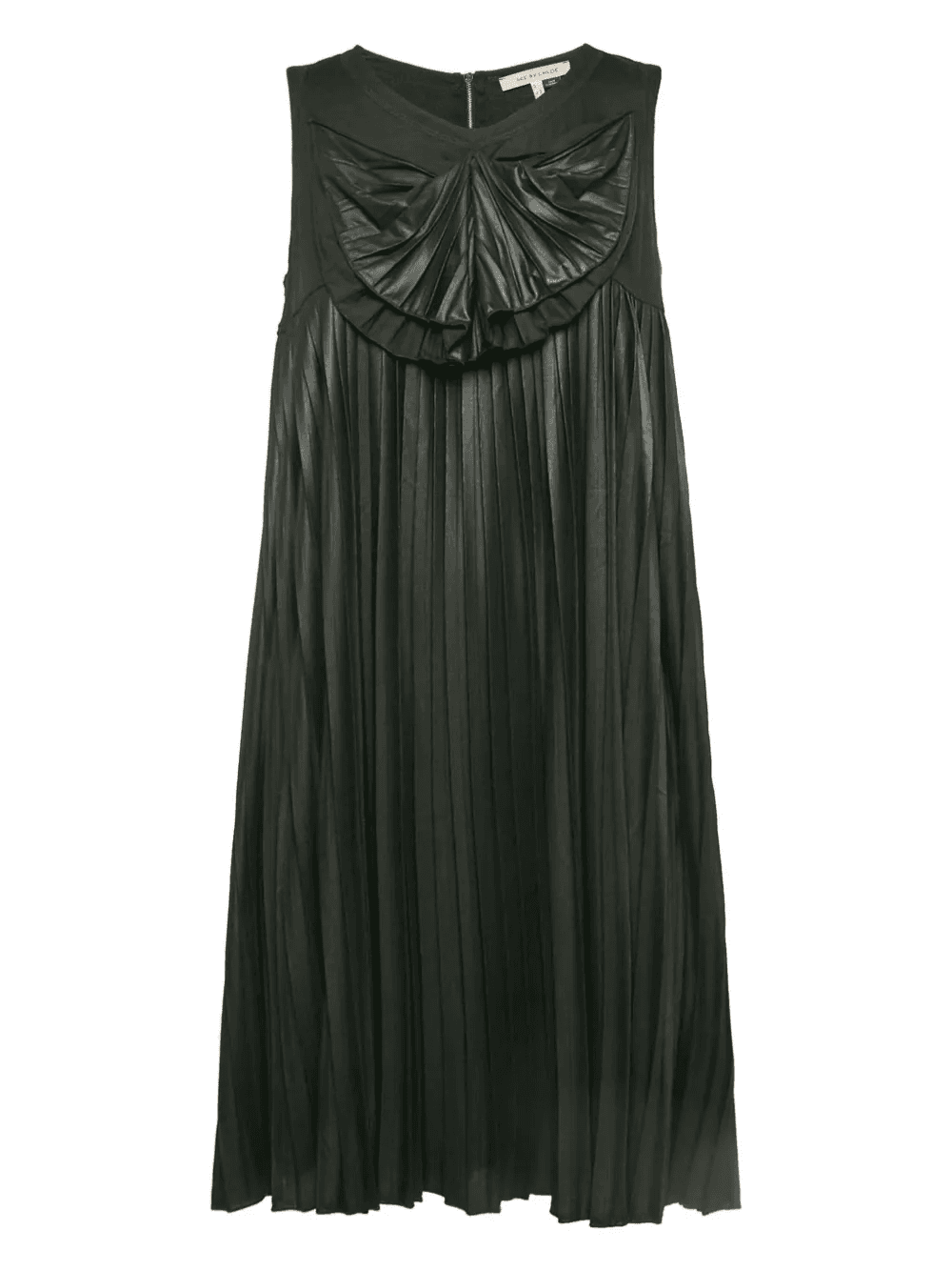 bow-detail pleated dress - Image 1