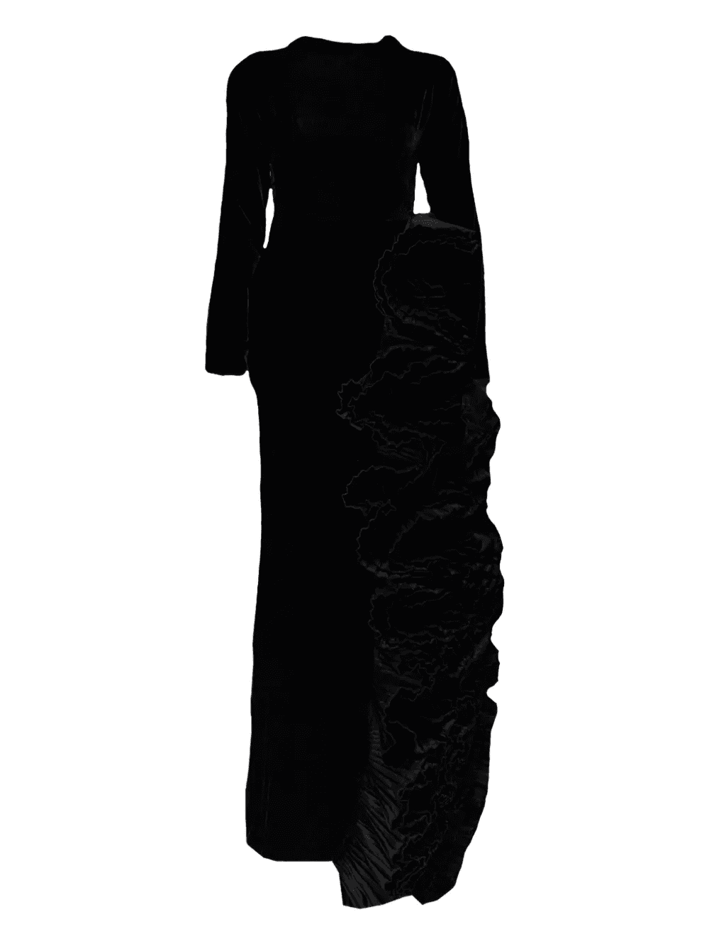 flower-embellishment maxi dress - Image 1