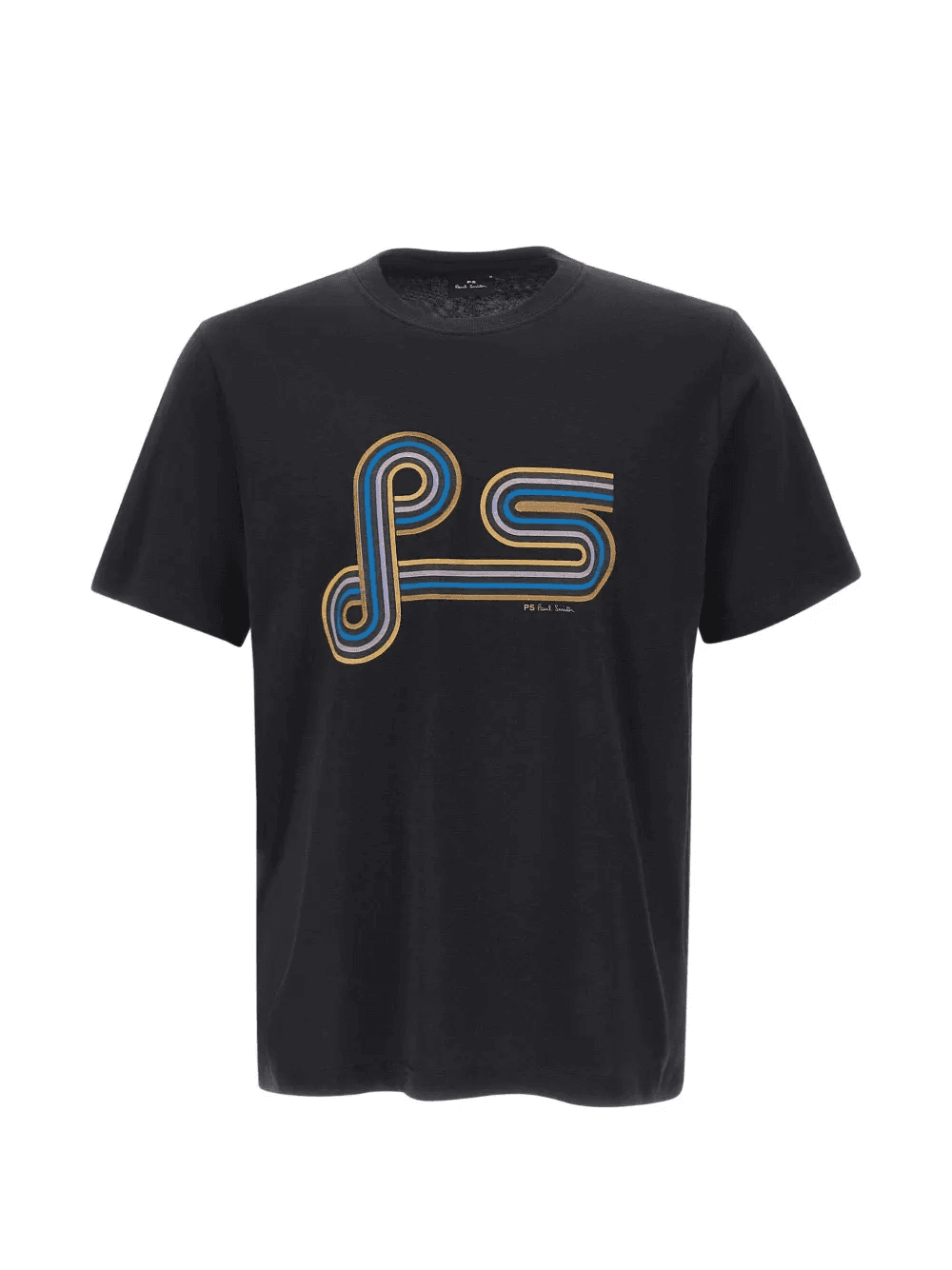 multicolor print crew neck T-shirt - Image 1