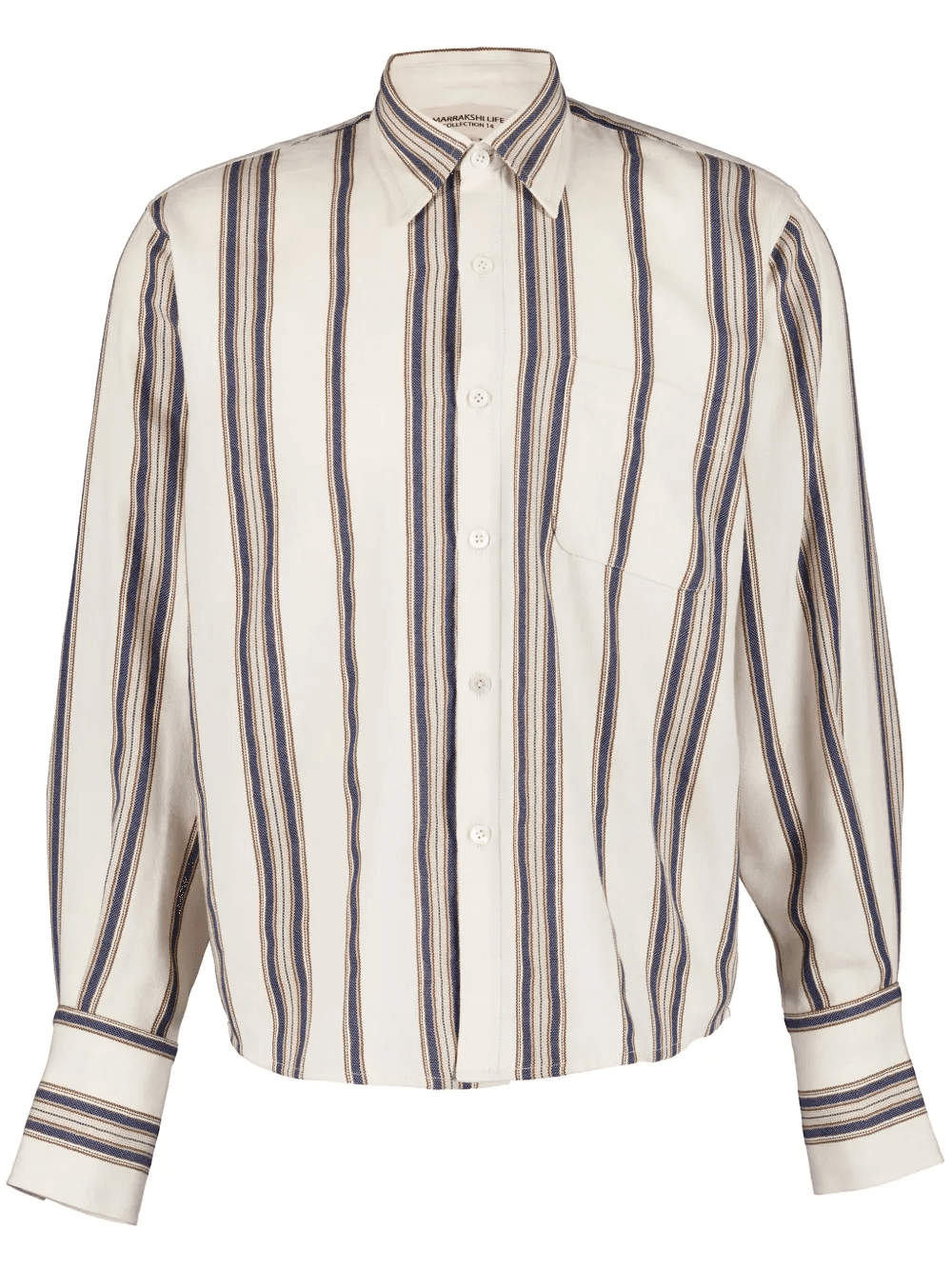 striped cotton shirt - Image 1