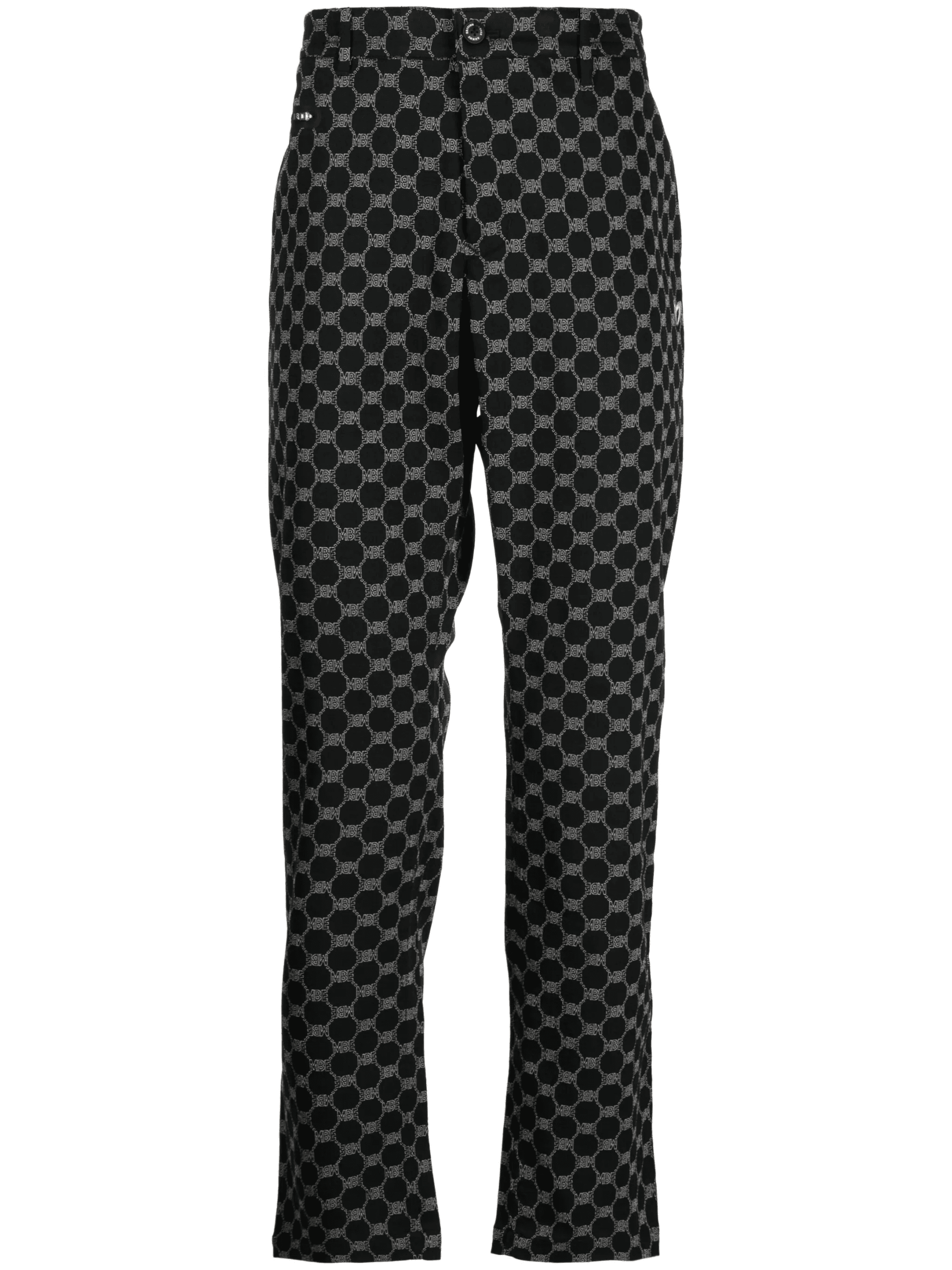 logo-print straight-leg trousers - Image 1