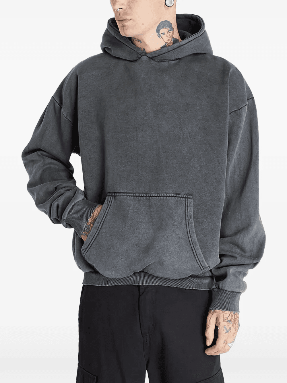 acid-wash hoodie - Image 1
