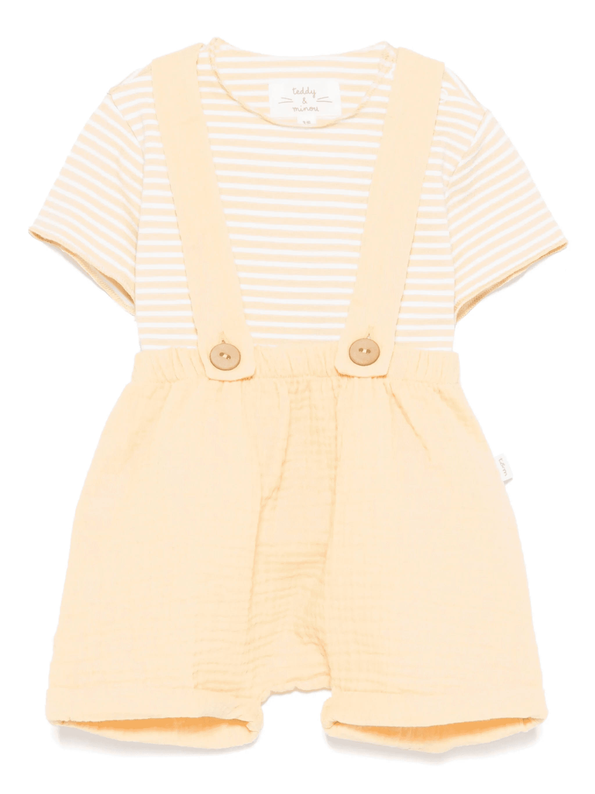 striped T-shirt and shorts set - Image 1