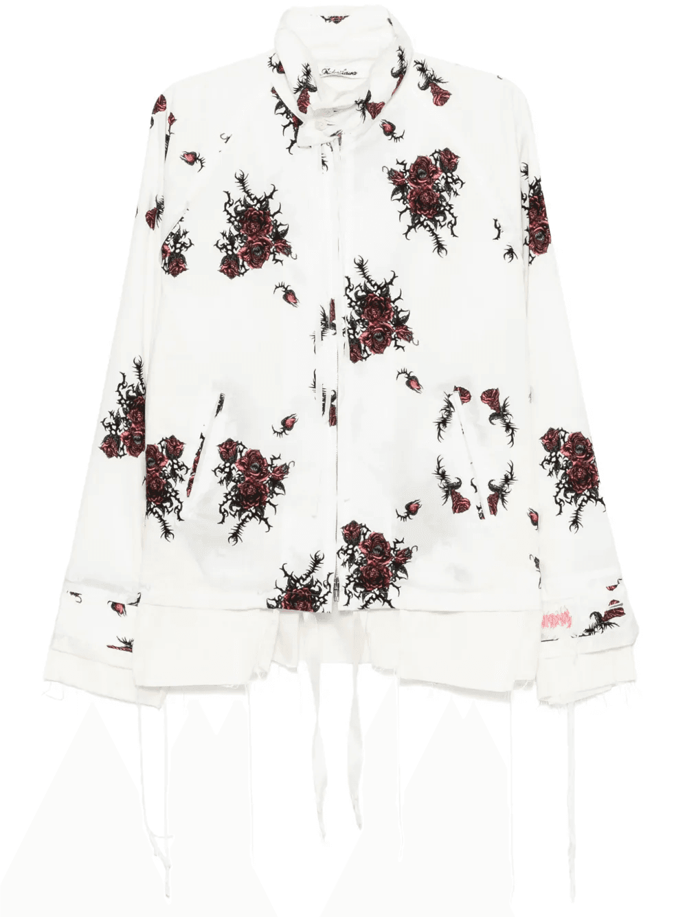 raw edge blouse - Image 1