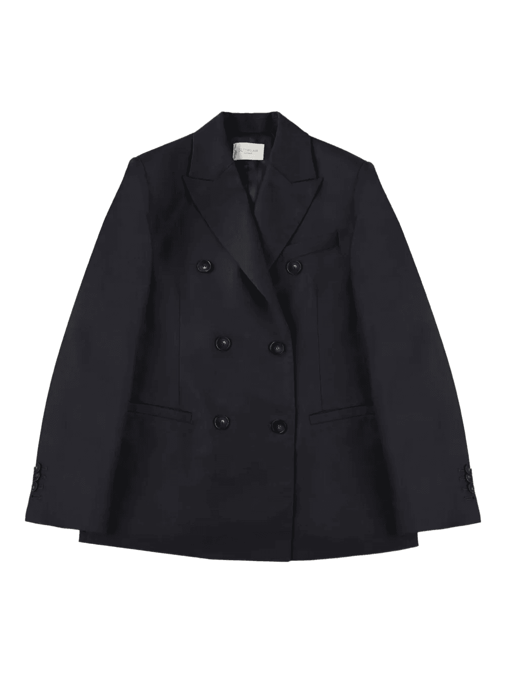 double-breasted wool blazer - Image 1