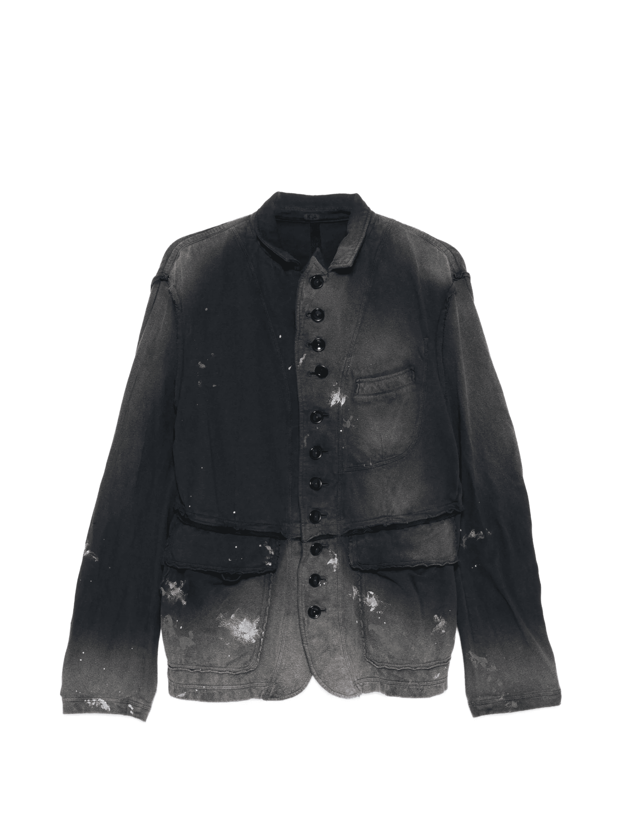 button distressed jacket - Image 1