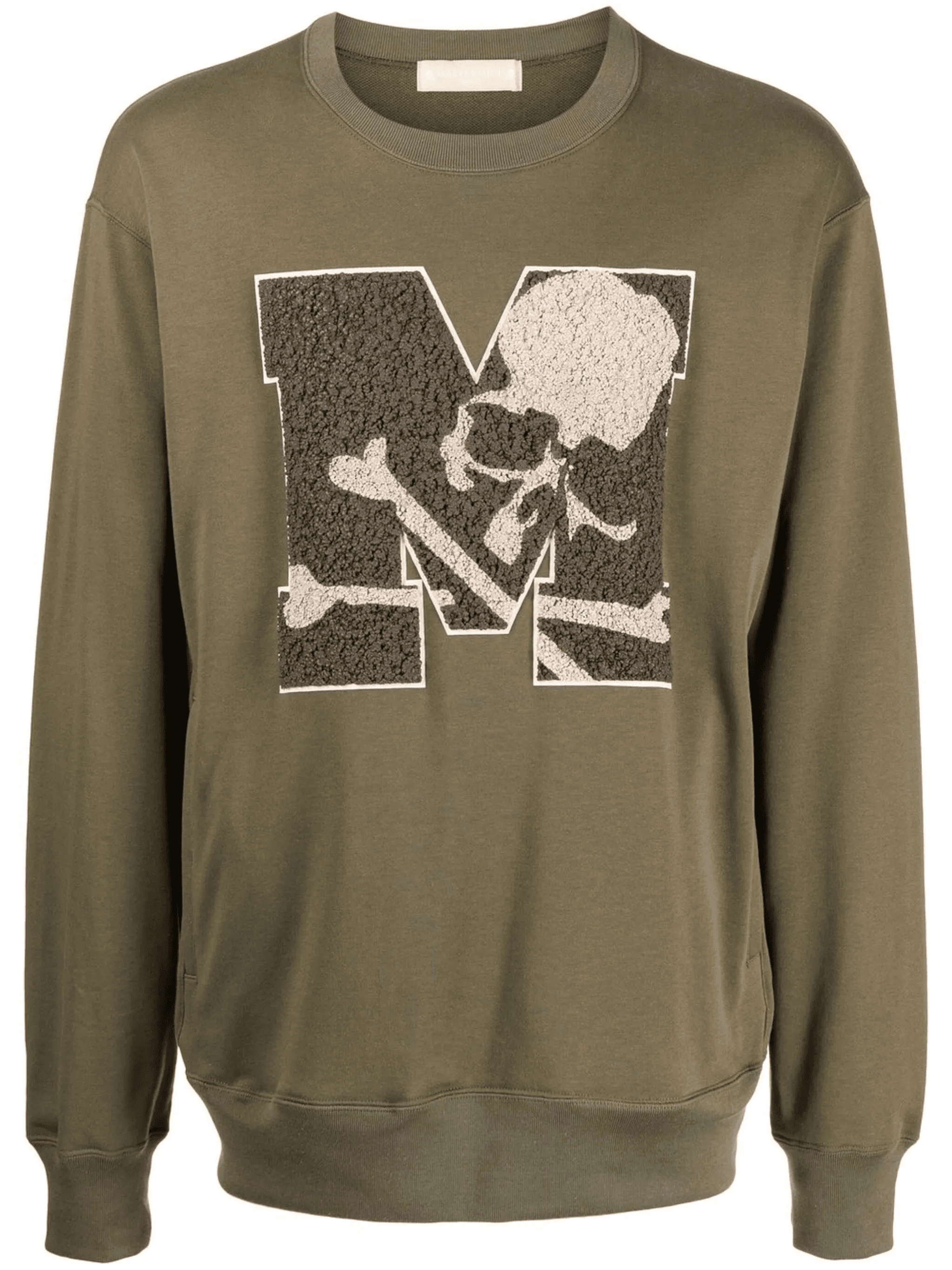 skull-print crew-neck sweatshirt - Image 1