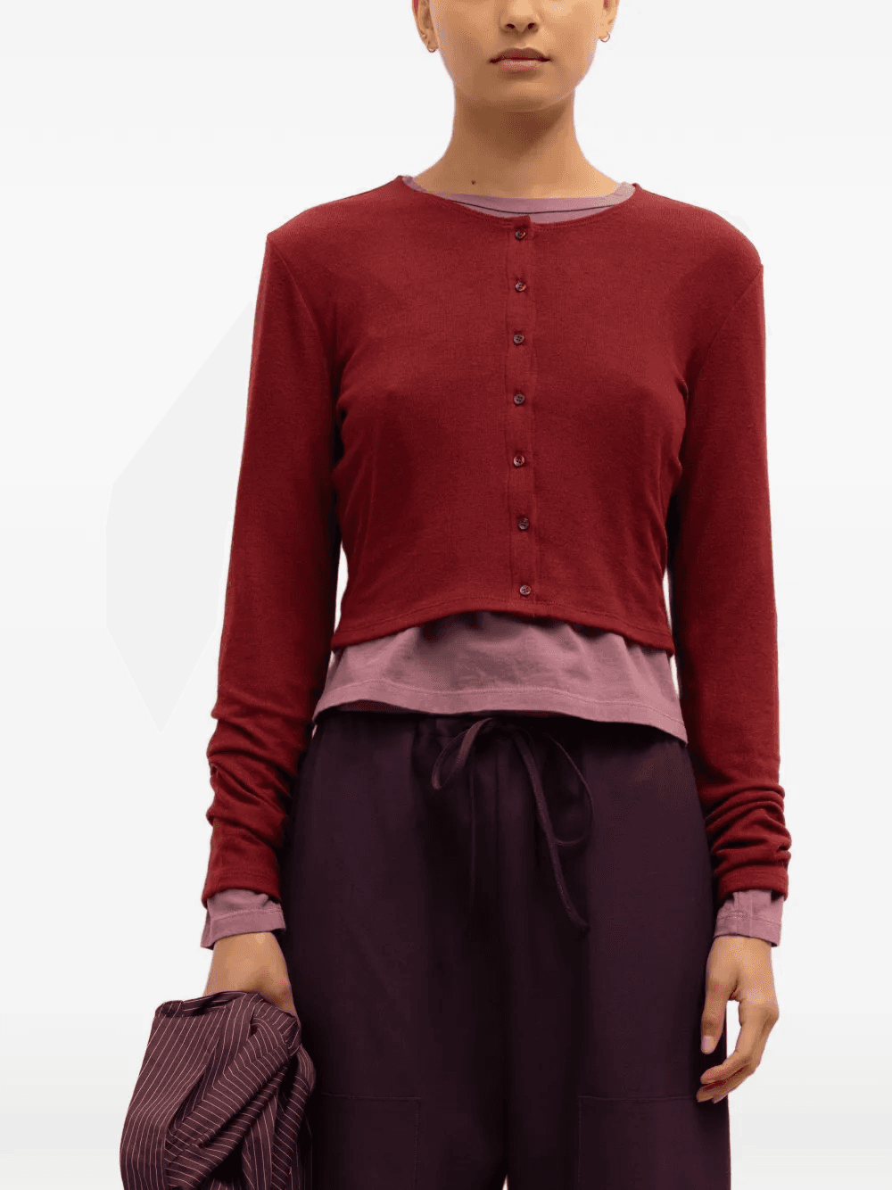 Lauren buttoned long-sleeved cardigan - Image 1