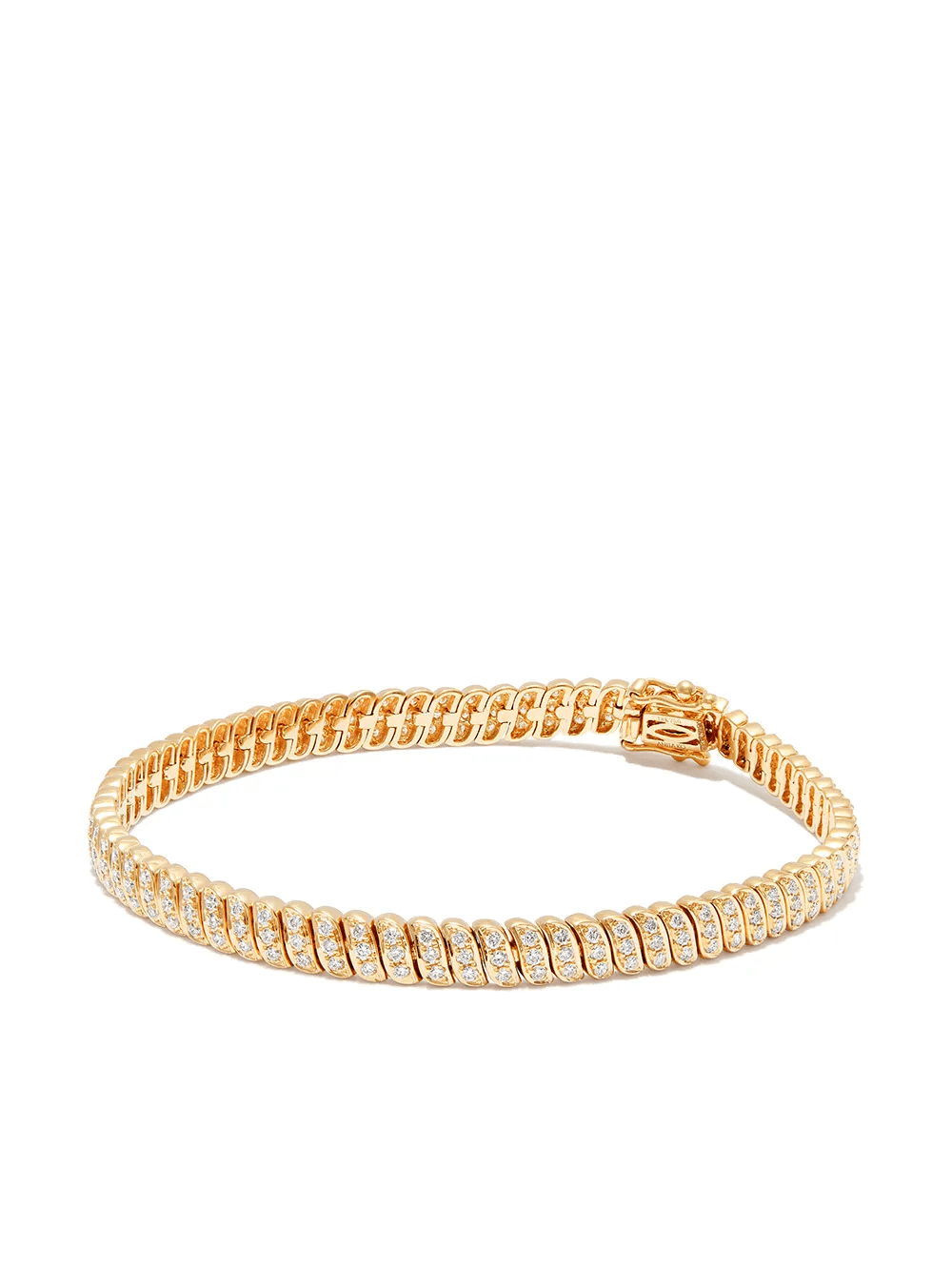 18kt yellow gold Zoe diamond bracelet - Image 1