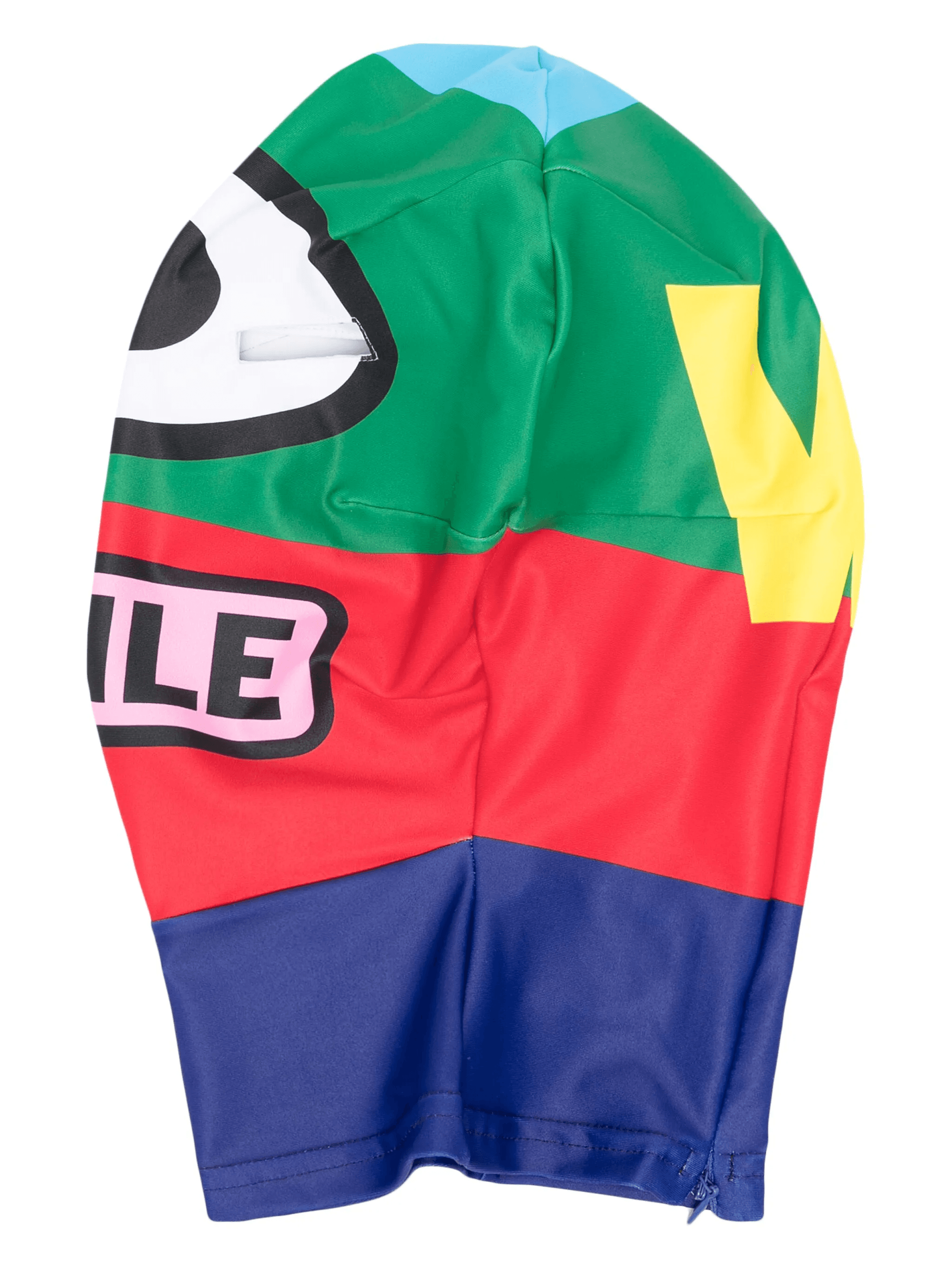 graphic-print colour-block face mask - Image 1