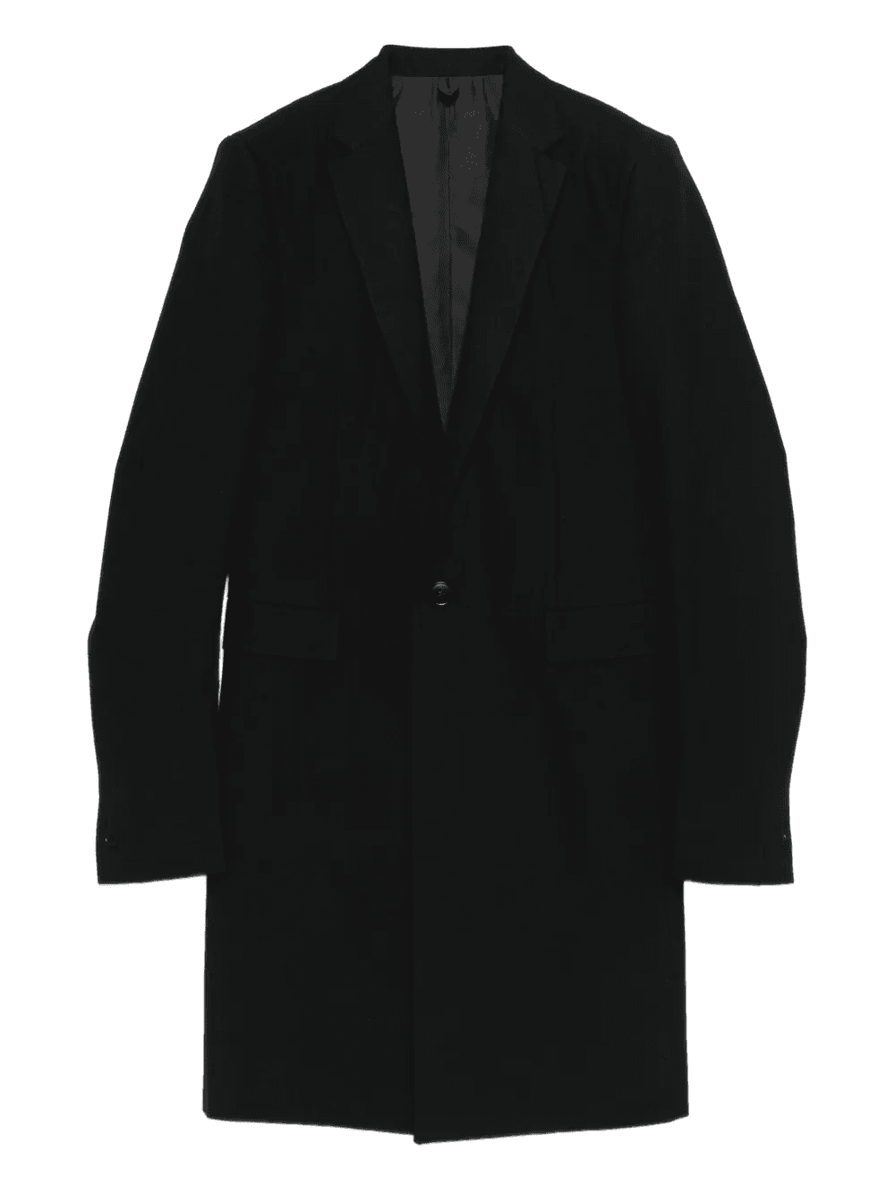 notched lapel coat - Image 1