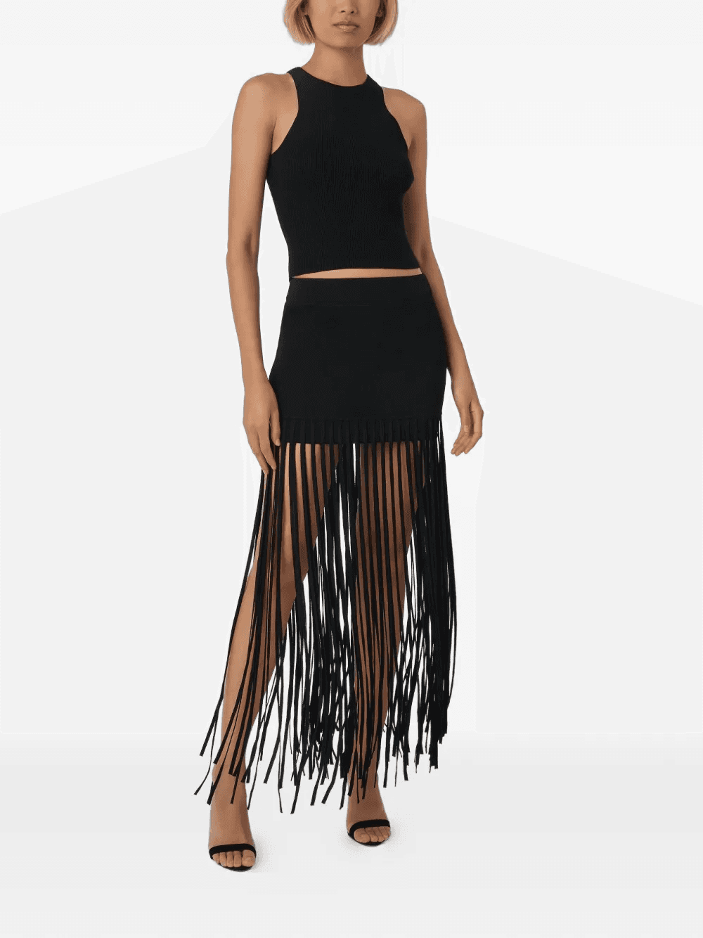 Carlyle fringe mini skirt - Image 1