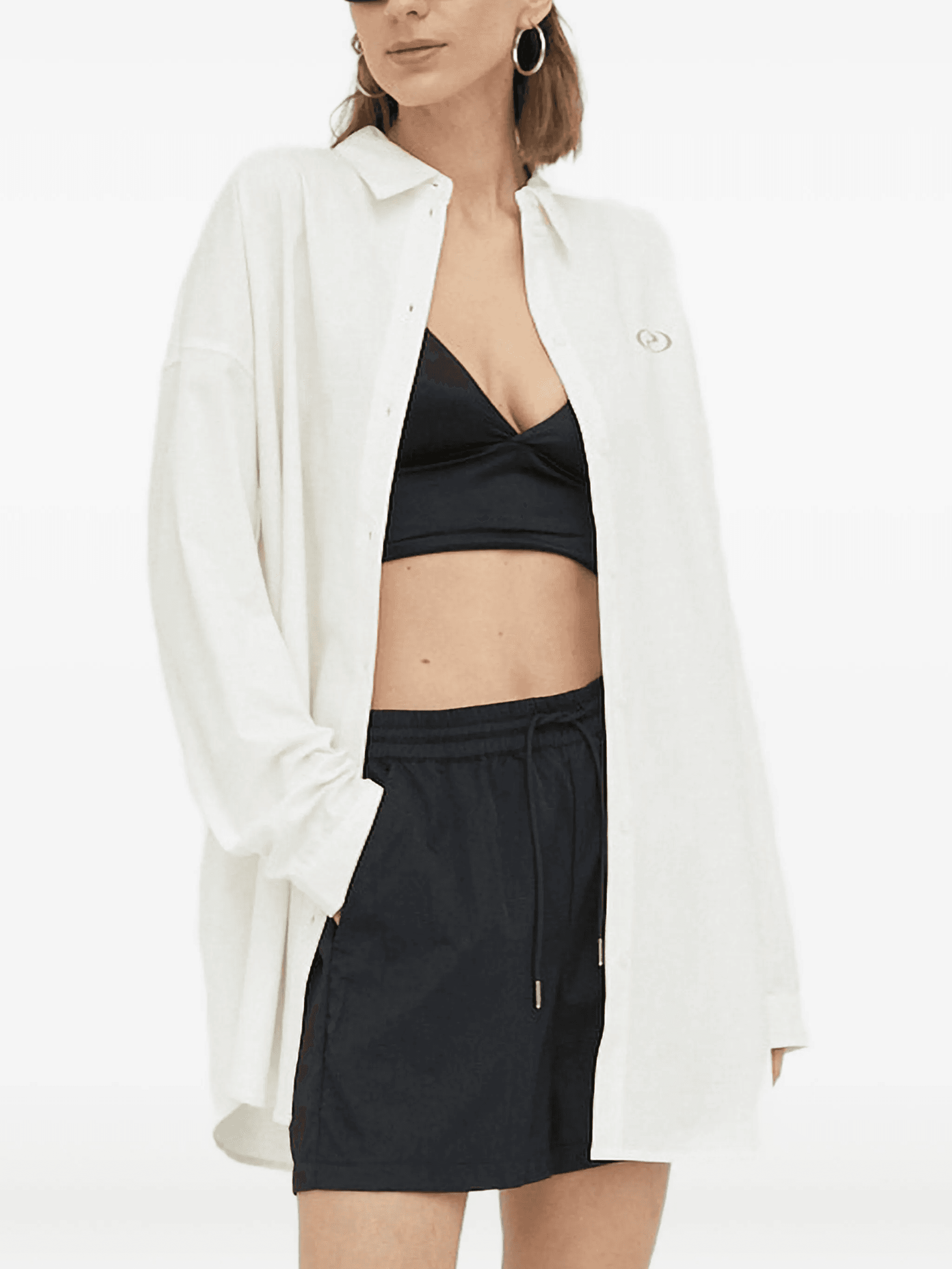 buttoned logo shirt - Image 1