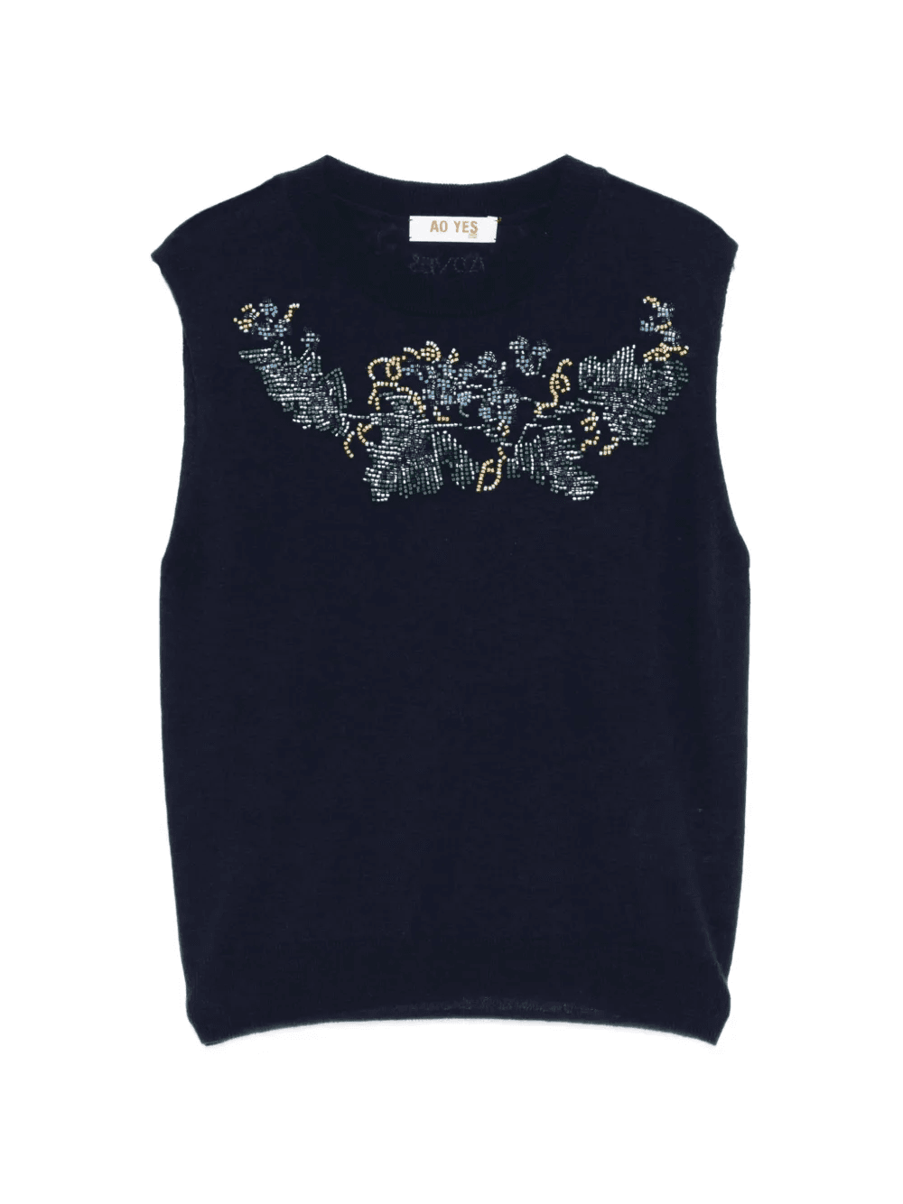 beaded knitted vest - Image 1