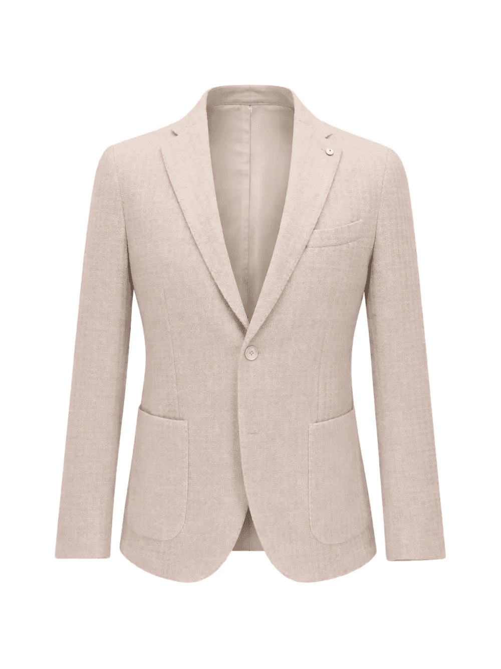 textured notched jacket - Image 1