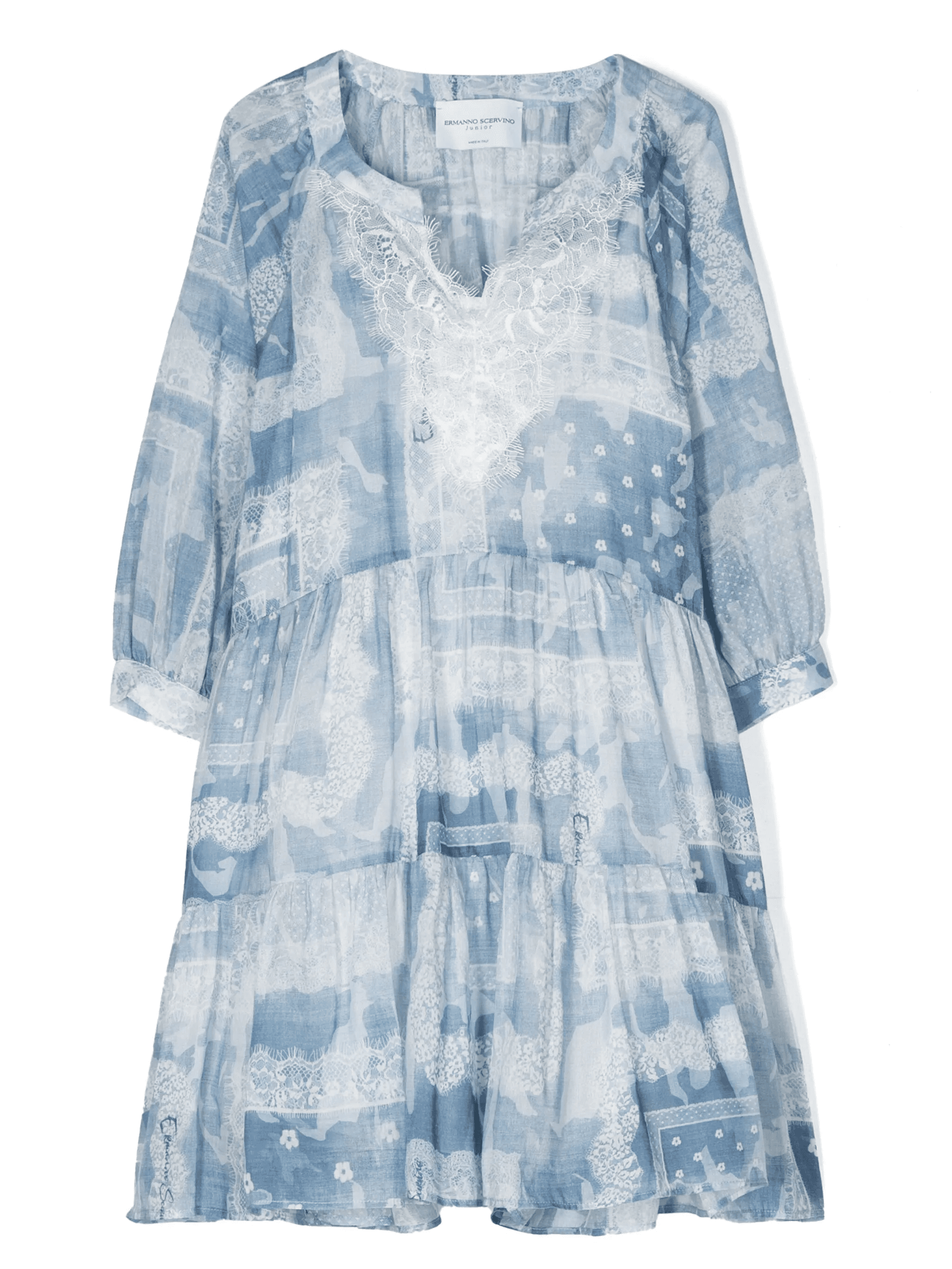 floral-print cotton-blend dress - Image 1