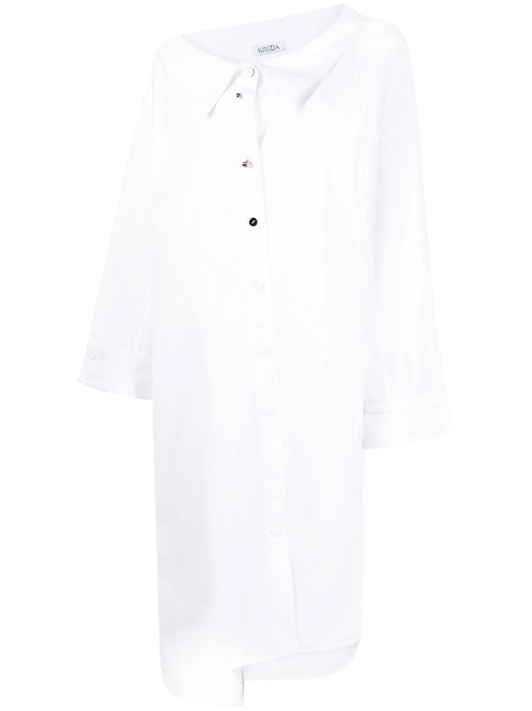 button-up shirt midi dress - Image 1