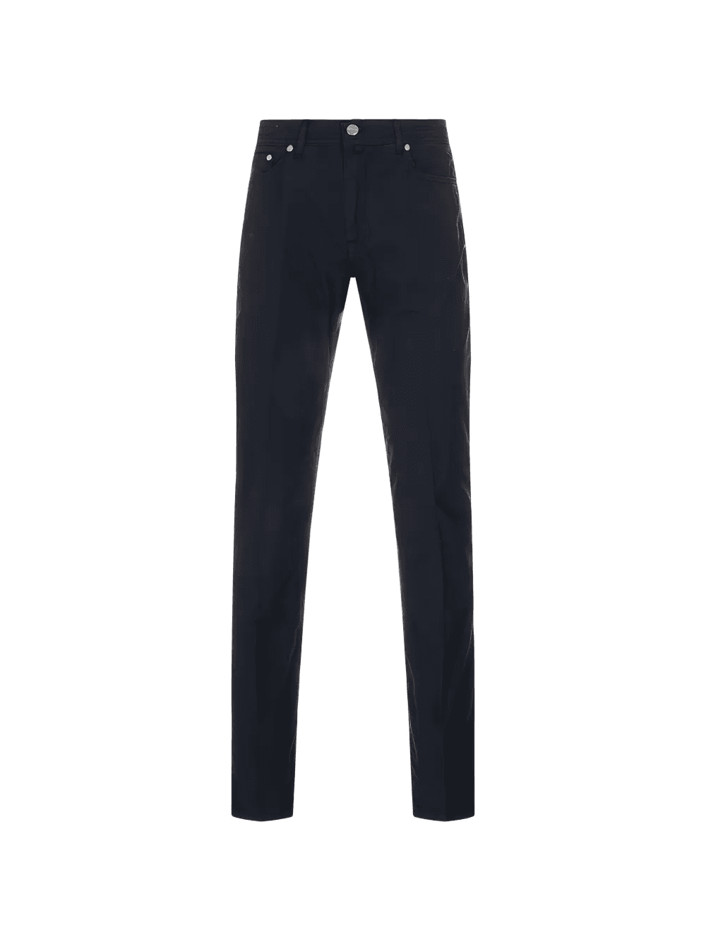 logo-patch five-pocket trousers - Image 1