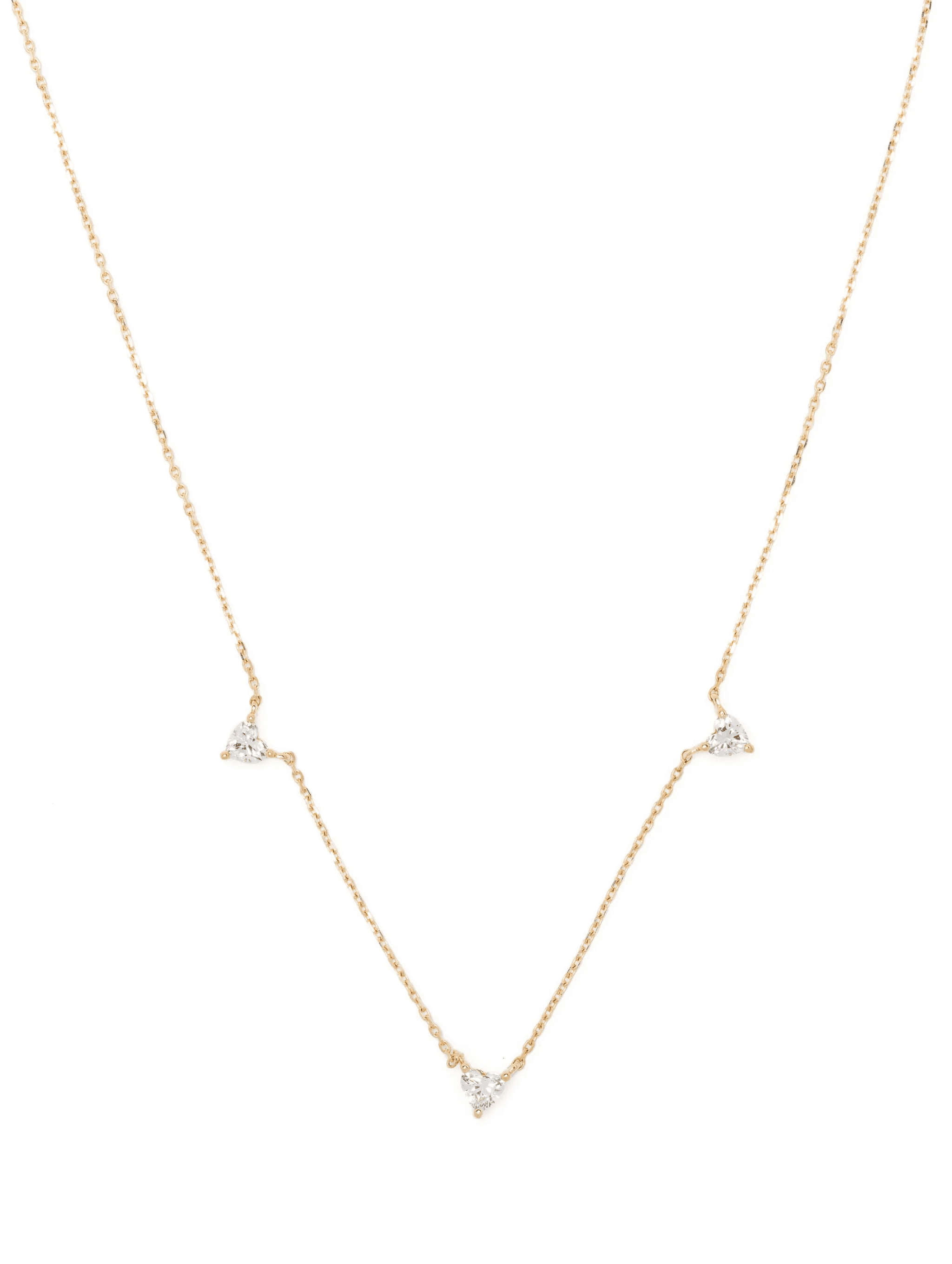 14kt yellow gold Love diamond necklace - Image 1