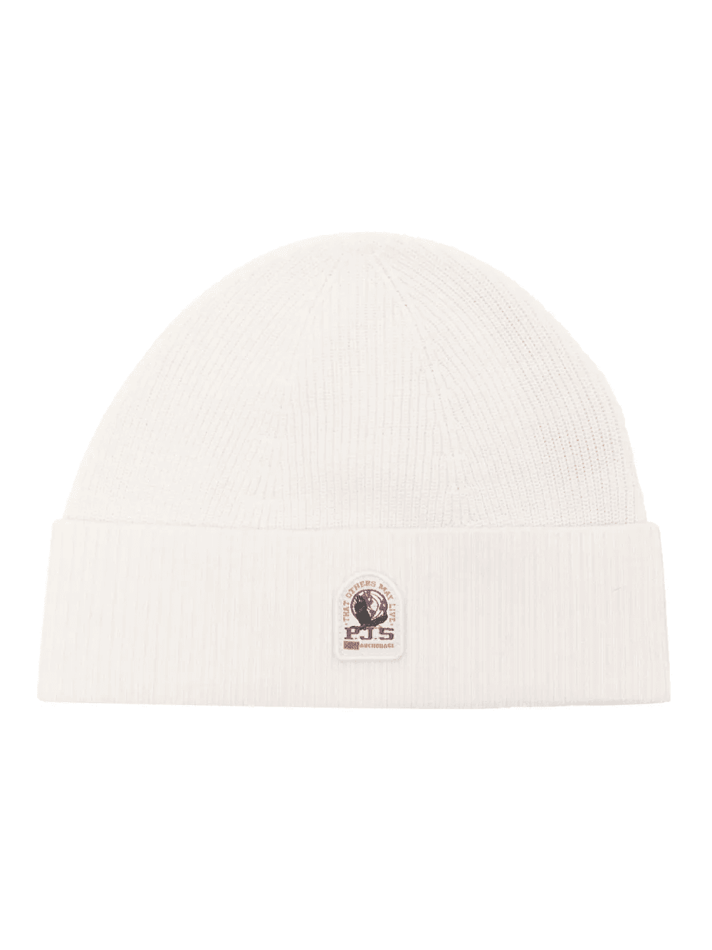 logo-patch ribbed-knit beanie - Image 1