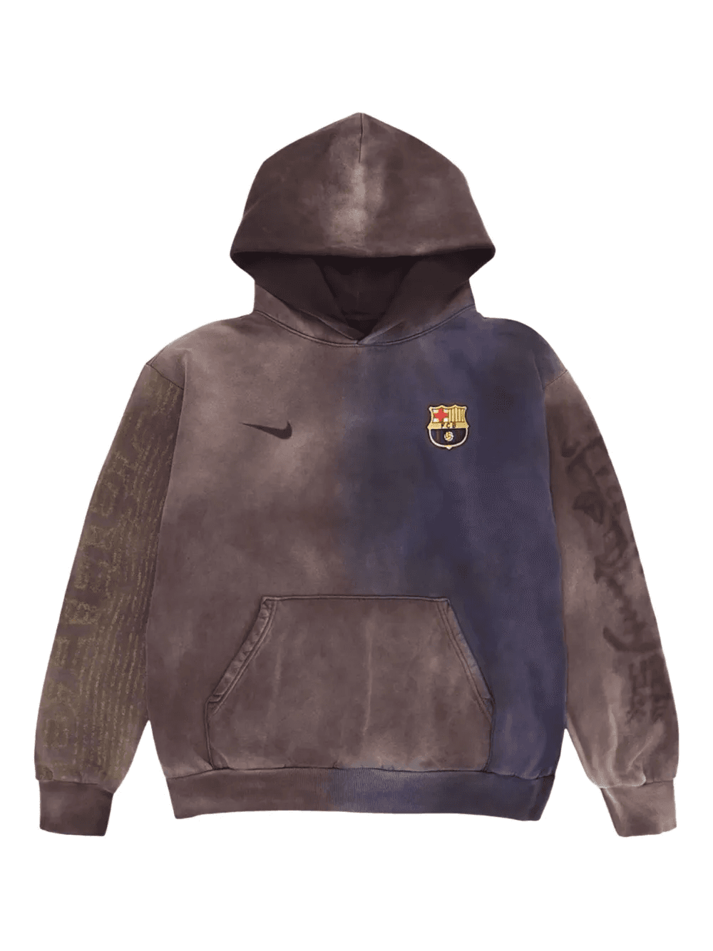 split-dye crest hoodie - Image 1