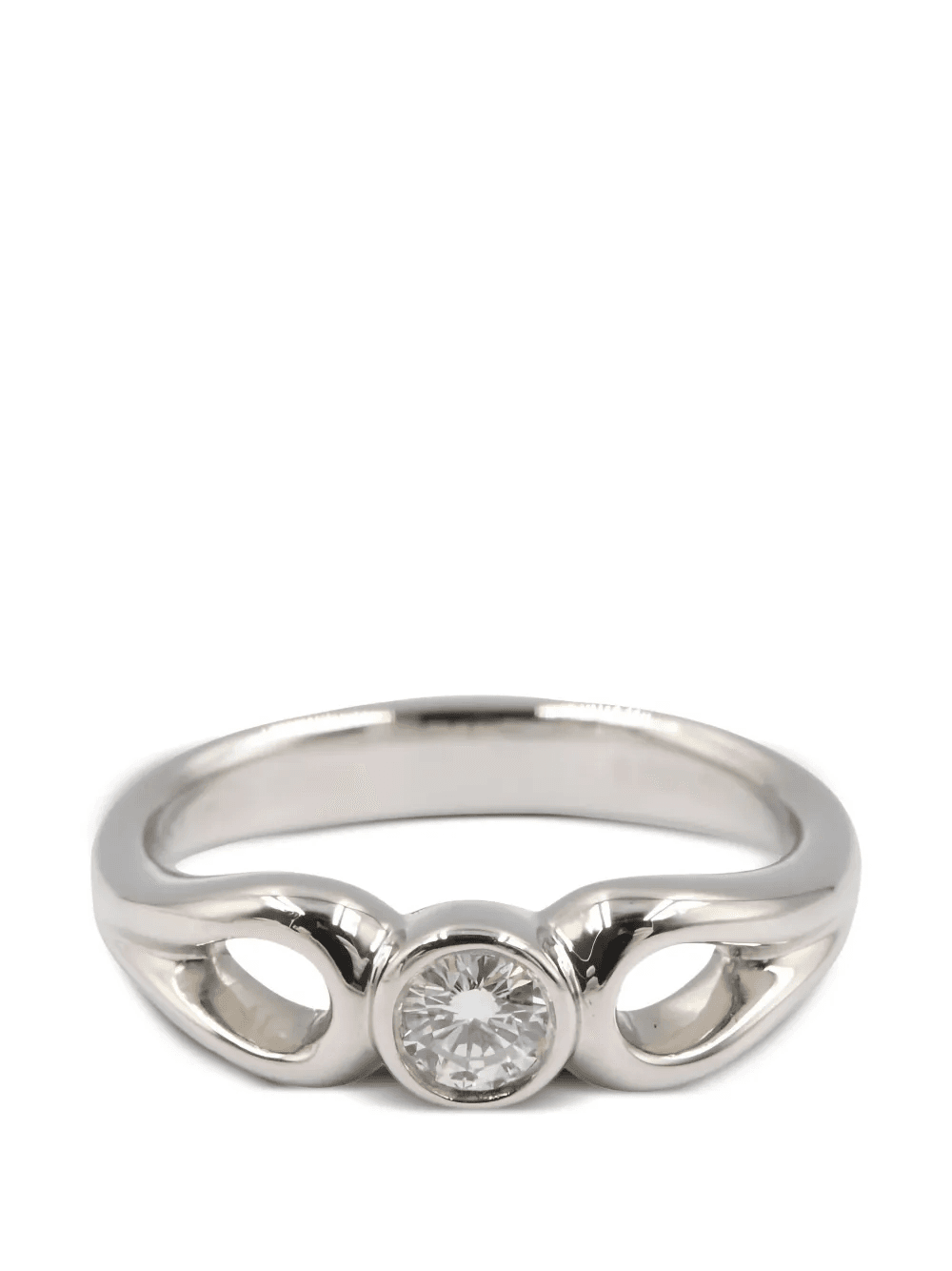 2010s Double Open Teardrop ring - Image 1