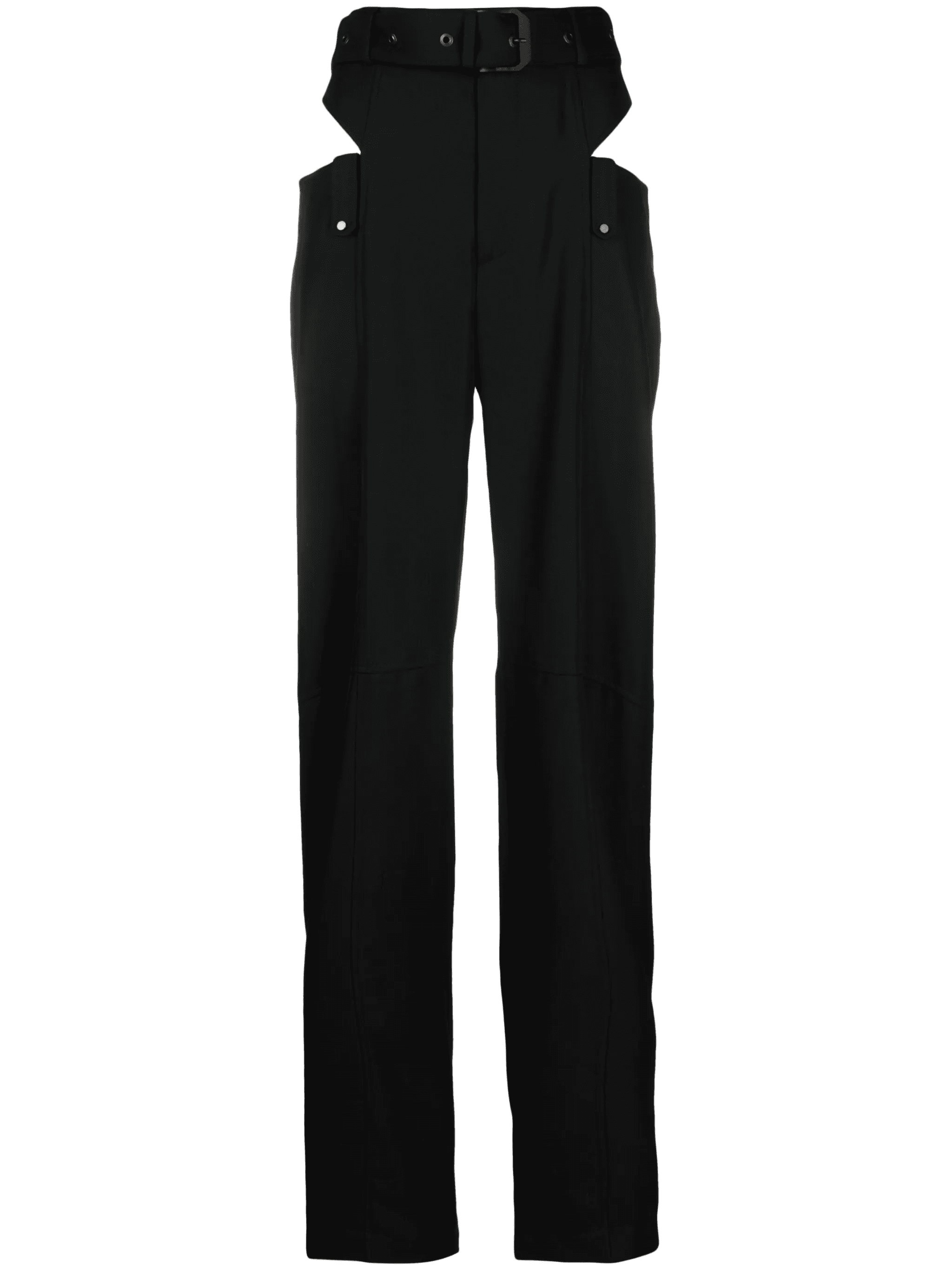high-waisted wool trousers - Image 1