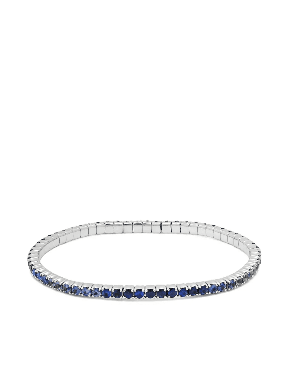 18K white gold Ombré sapphire bracelet - Image 1