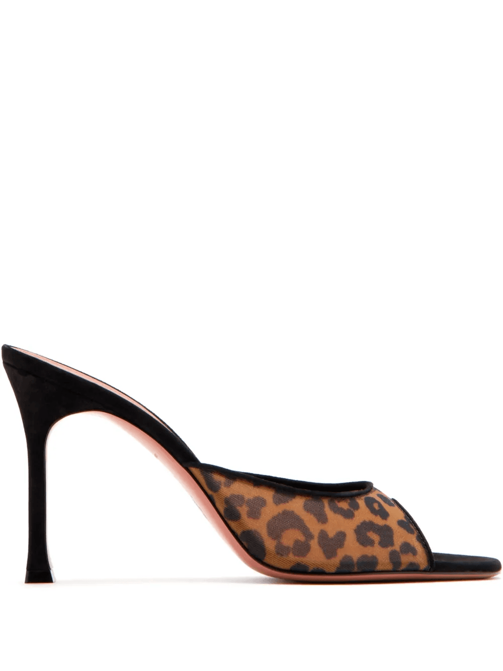 Alexa leopard-print mesh sandals - Image 1