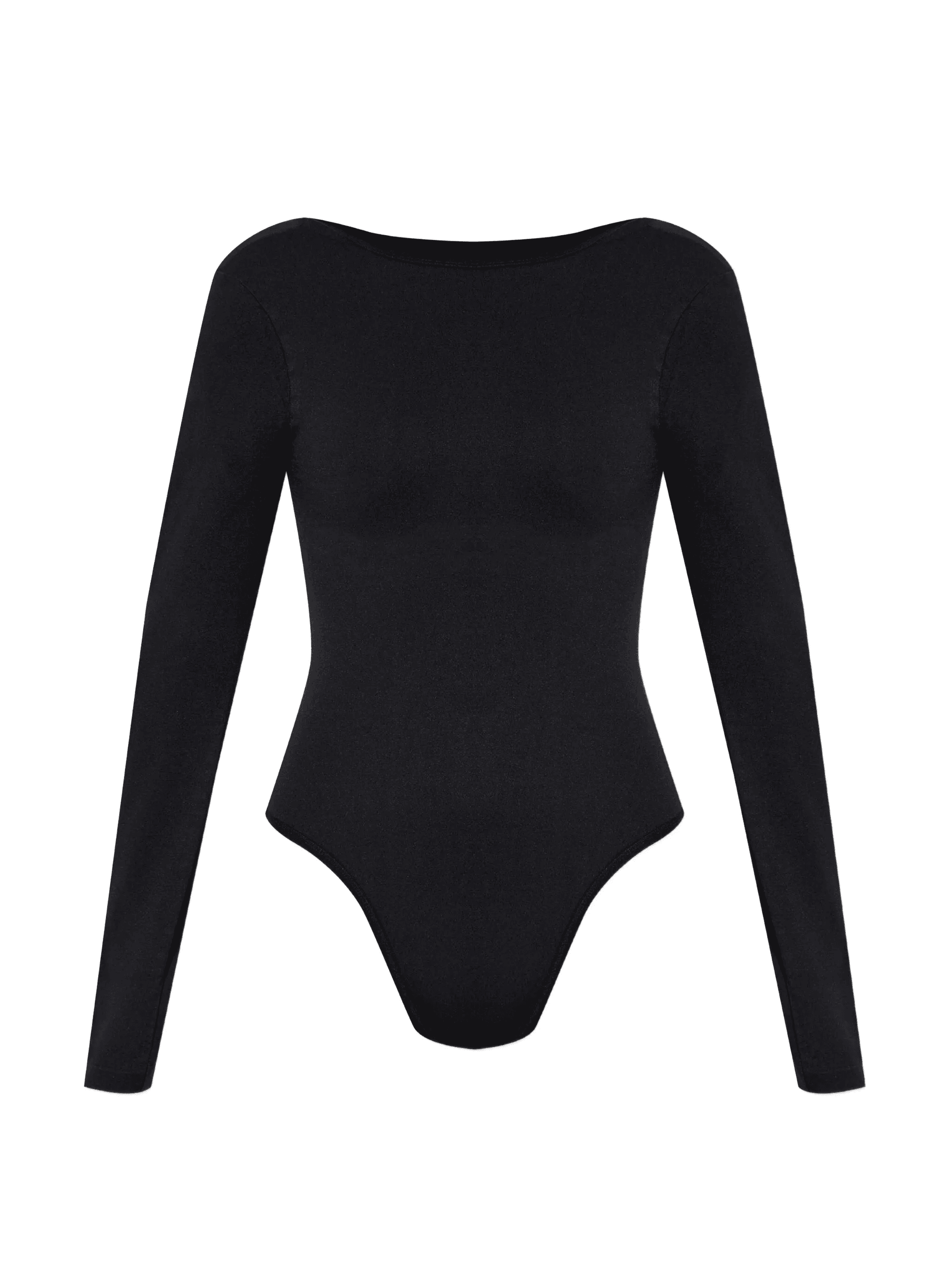 long-sleeve open-back bodysuit - Image 1