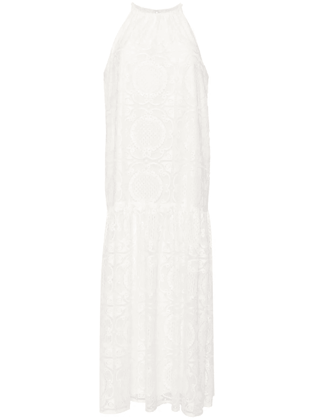 halterneck crochet maxi dress - Image 1