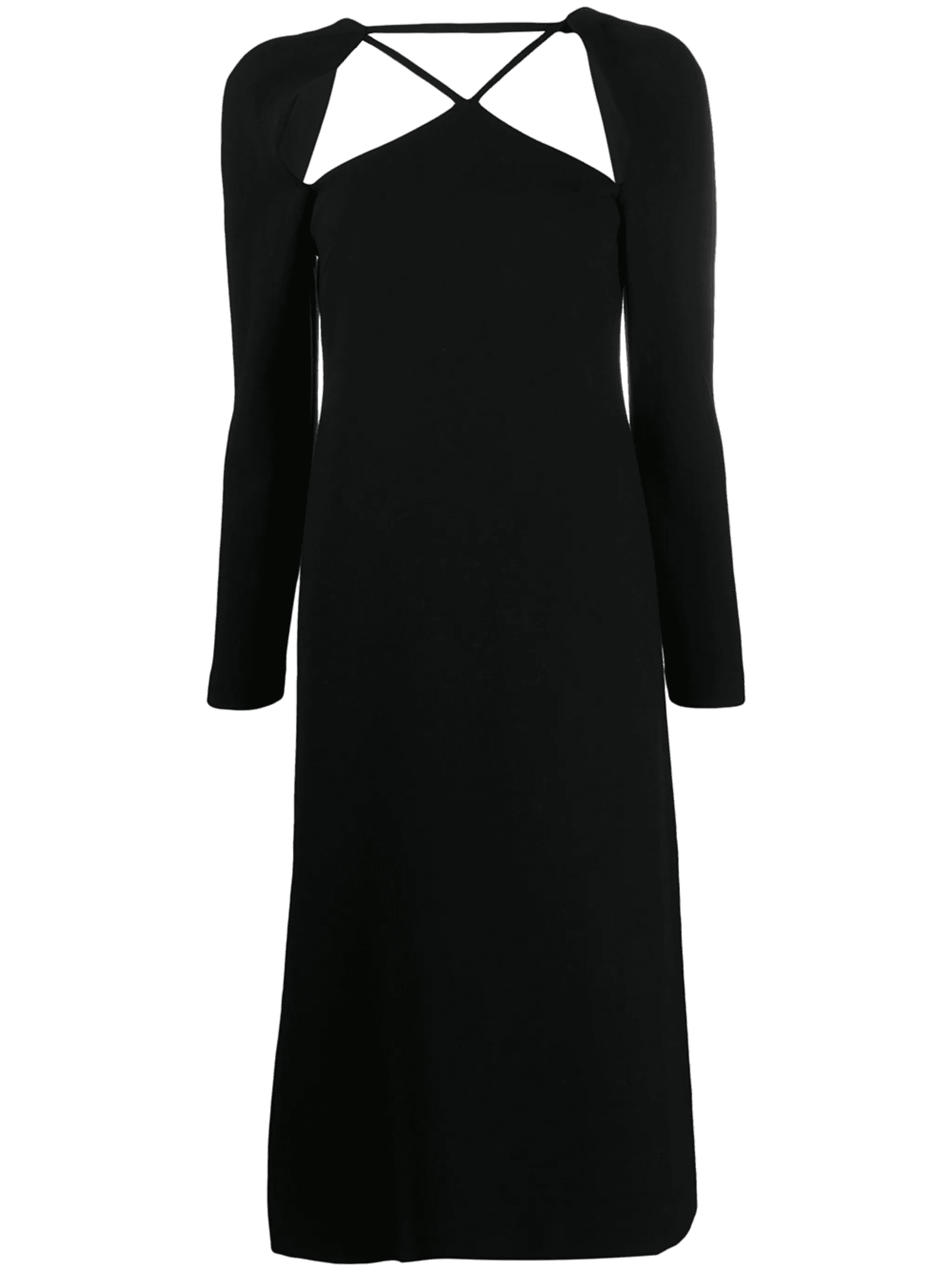 cut-out crepe midi dress - Image 1