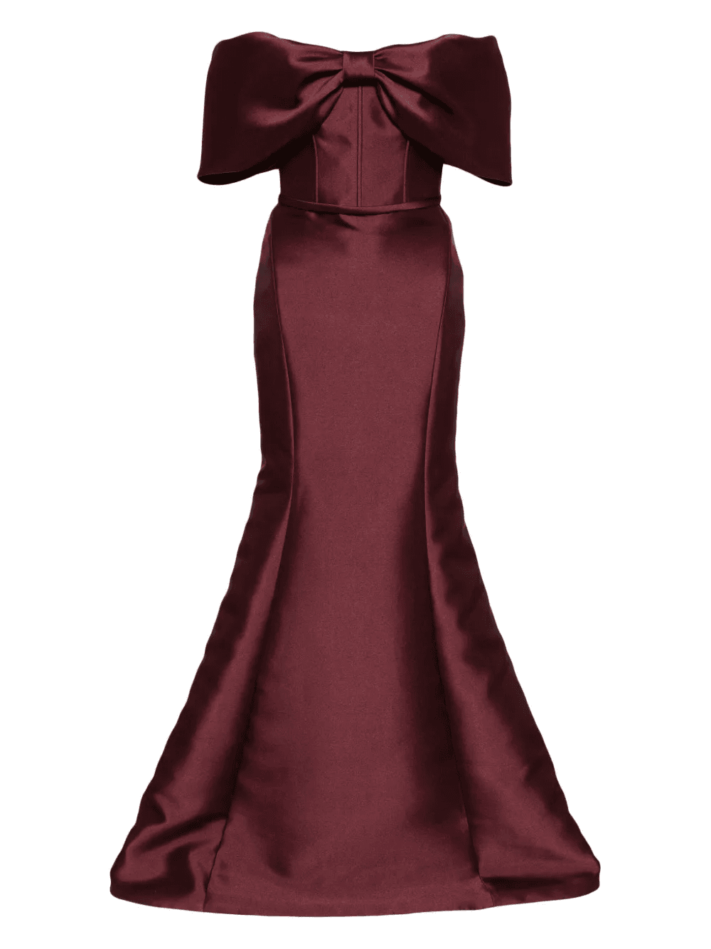 off-shoulder bow gown - Image 1