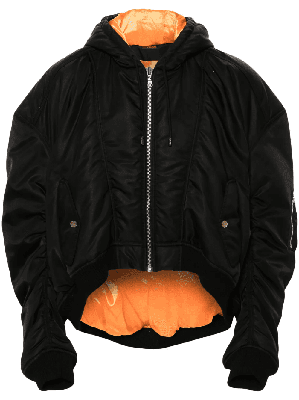 Distorted MA1 hooded jacket - Image 1