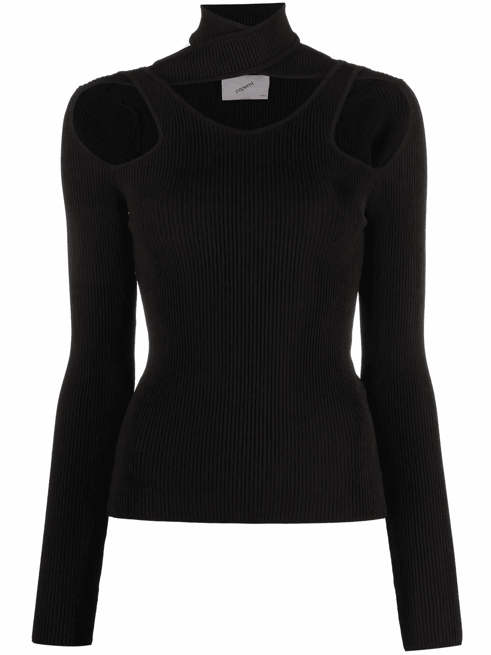 cut-out ribbed sweater - Image 1