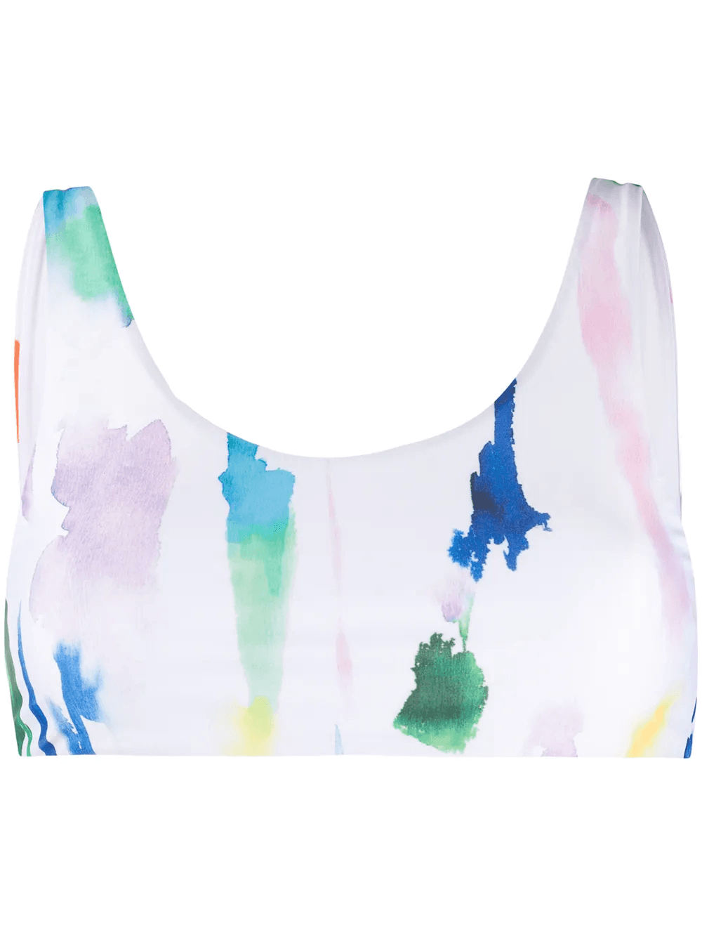 watercolour print bikini top - Image 1
