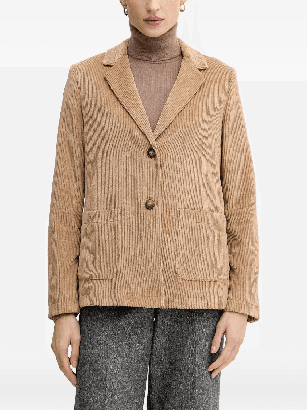 corduroy buttoned blazer - Image 1