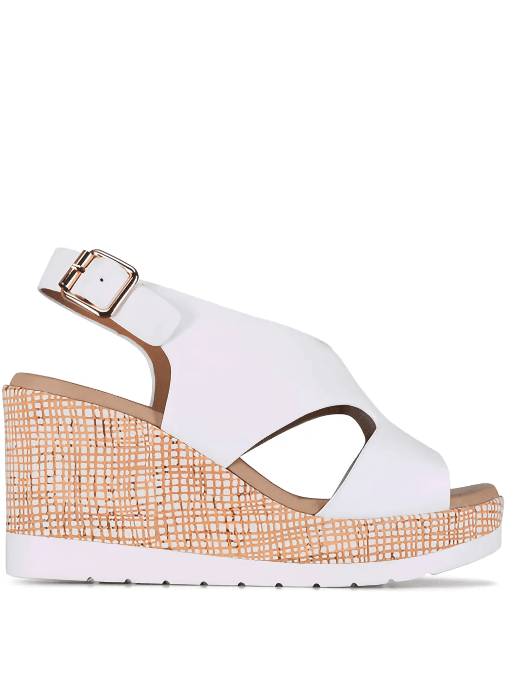 Dacota leather wedge sandals - Image 1