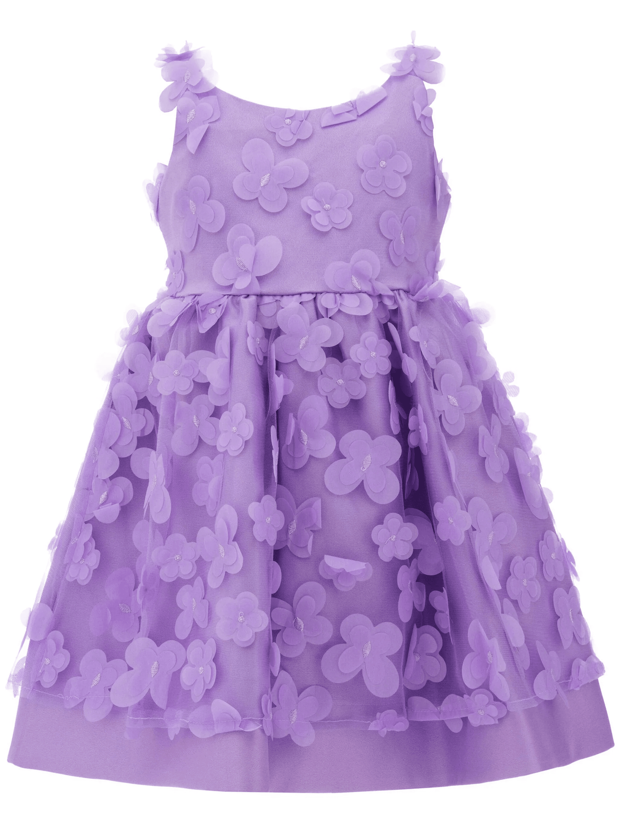 Lago floral-appliqué tulle dress - Image 1